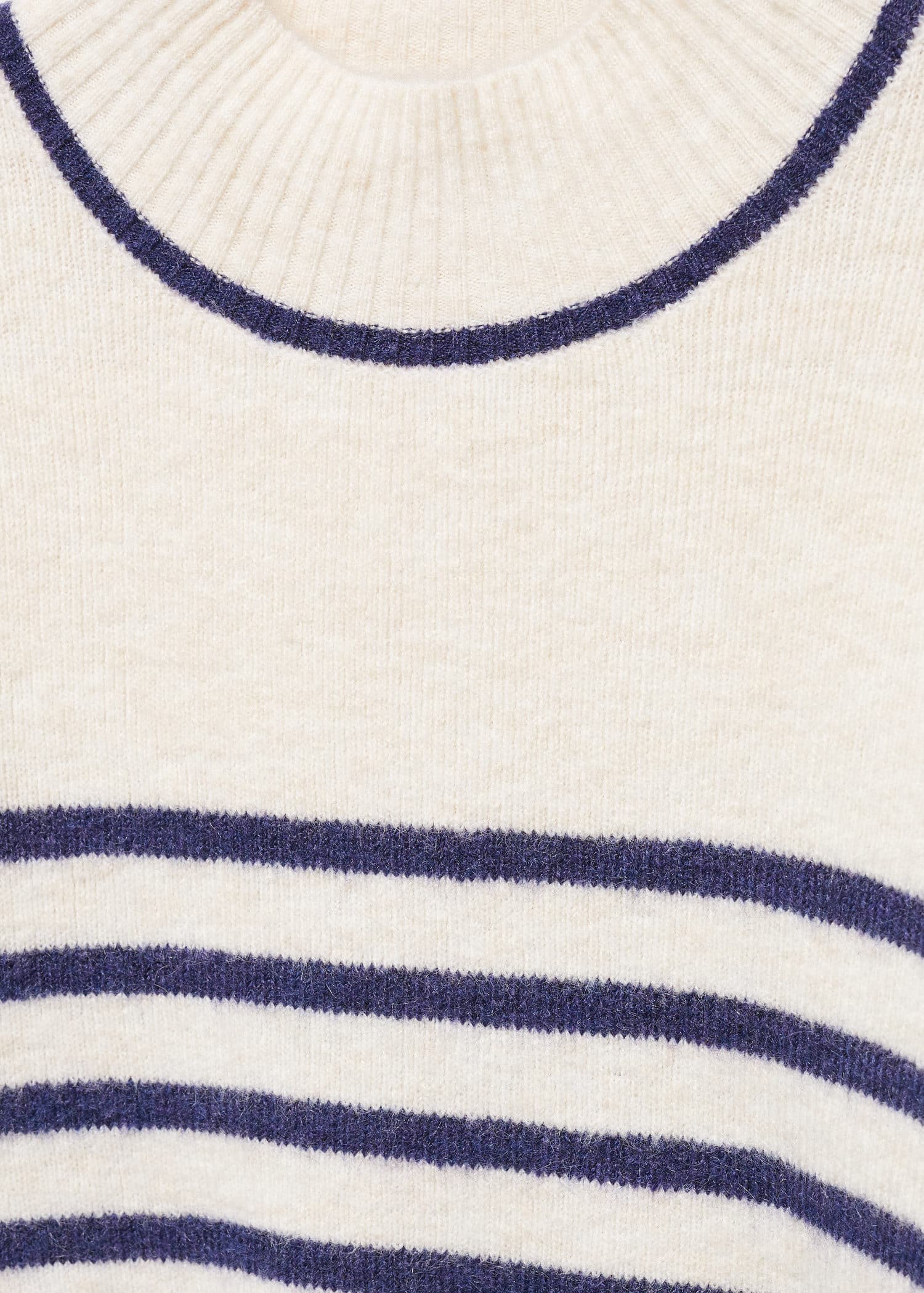 Jersey estampado rayas cuello perkins