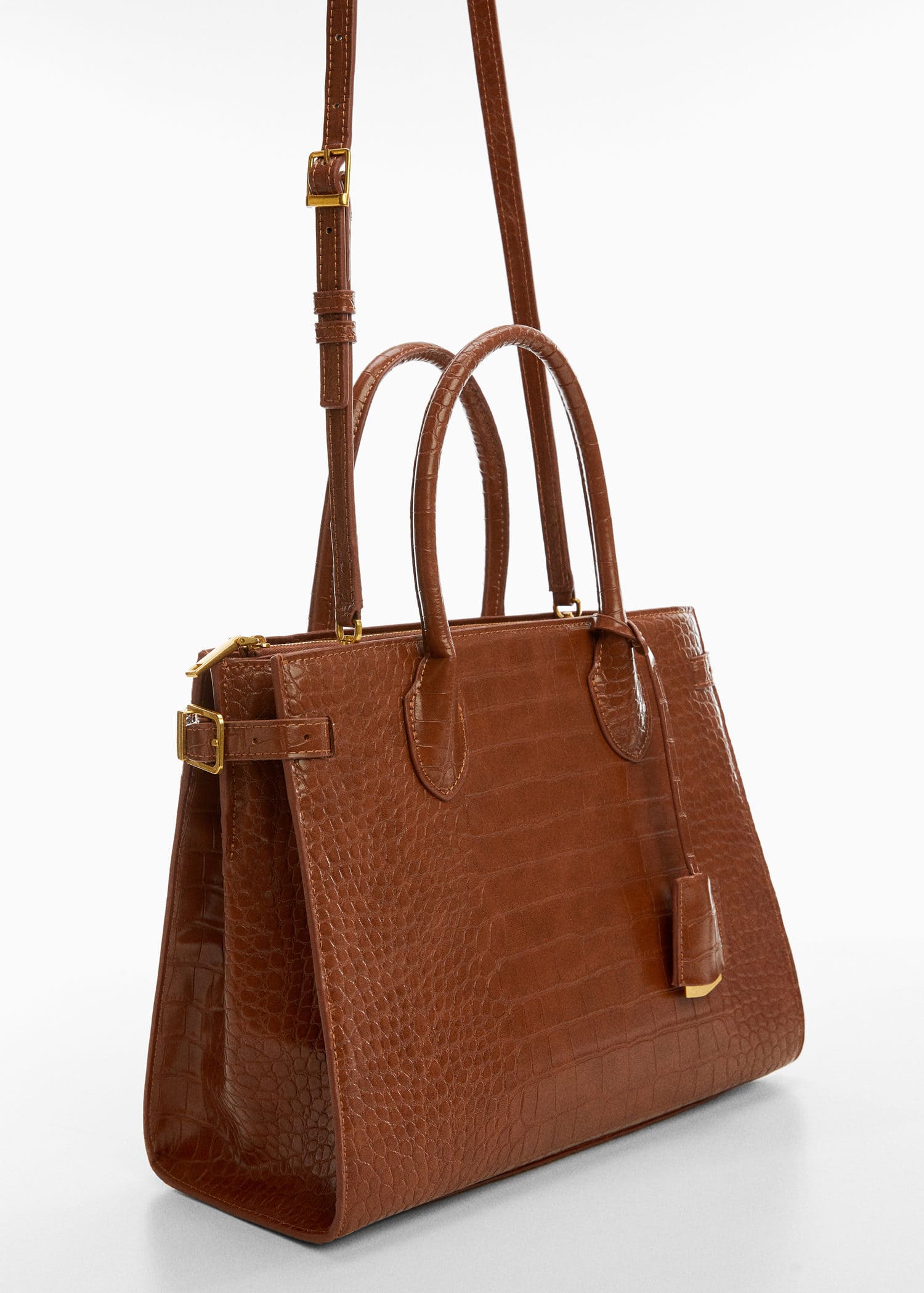 Bolso doble asa efecto coco