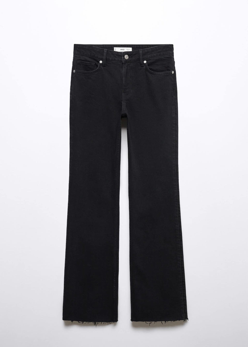 Jeans flare tiro medio