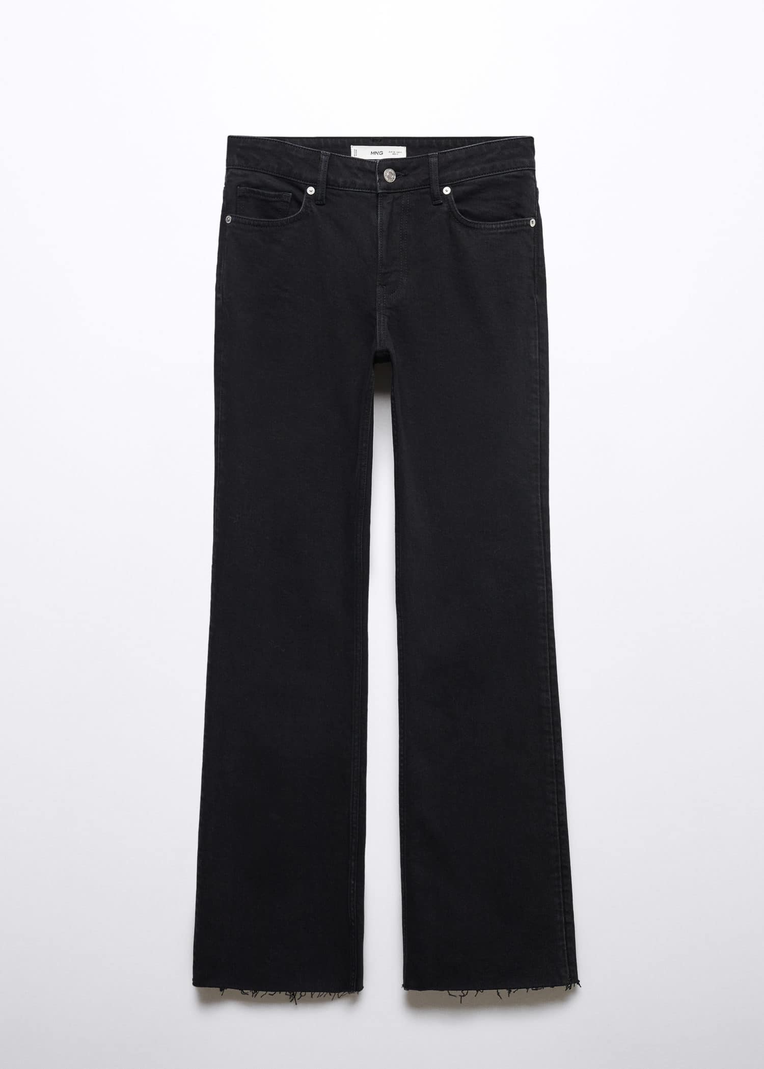 Jeans flare tiro medio