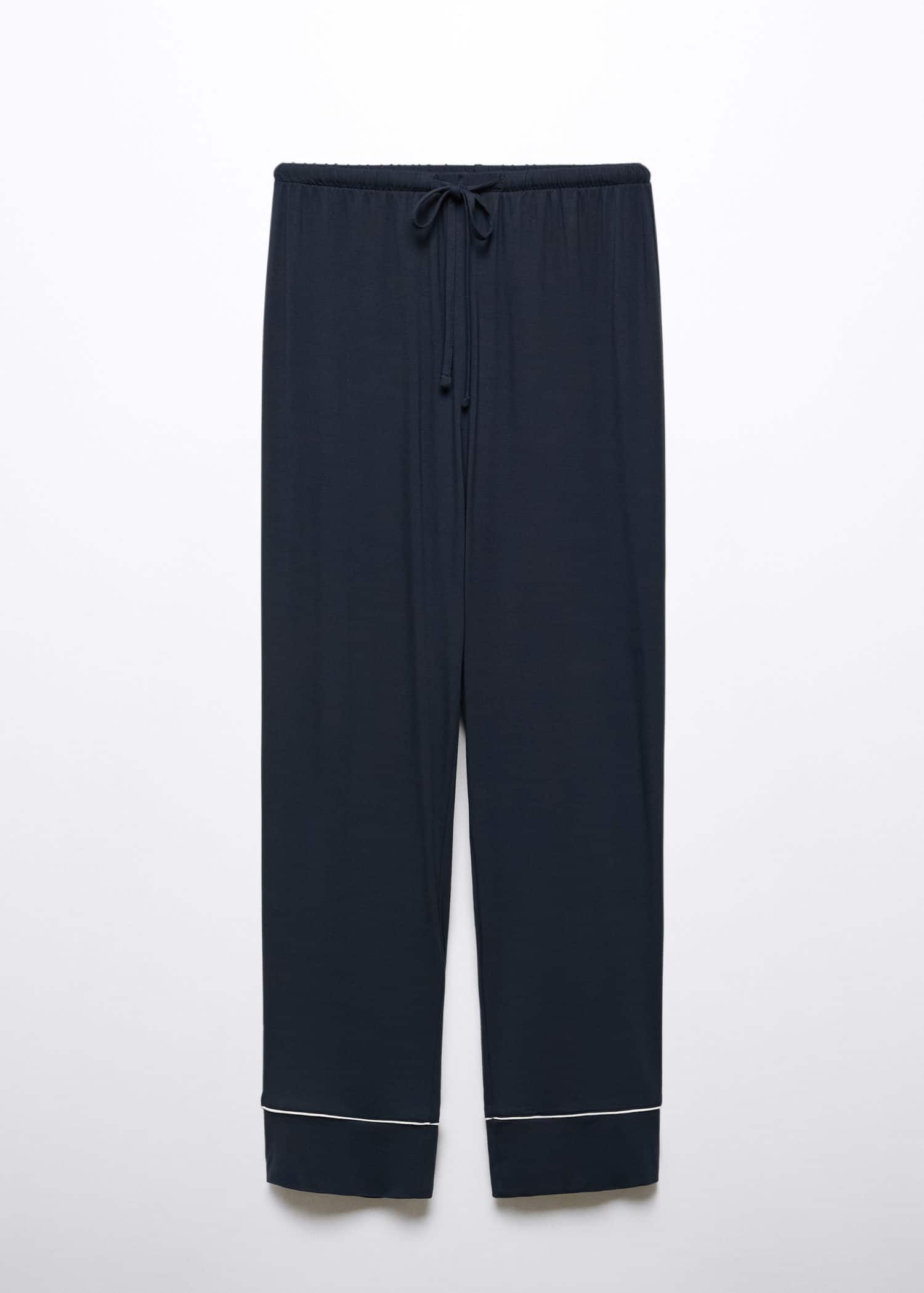 Pantalón pijama ribete contraste
