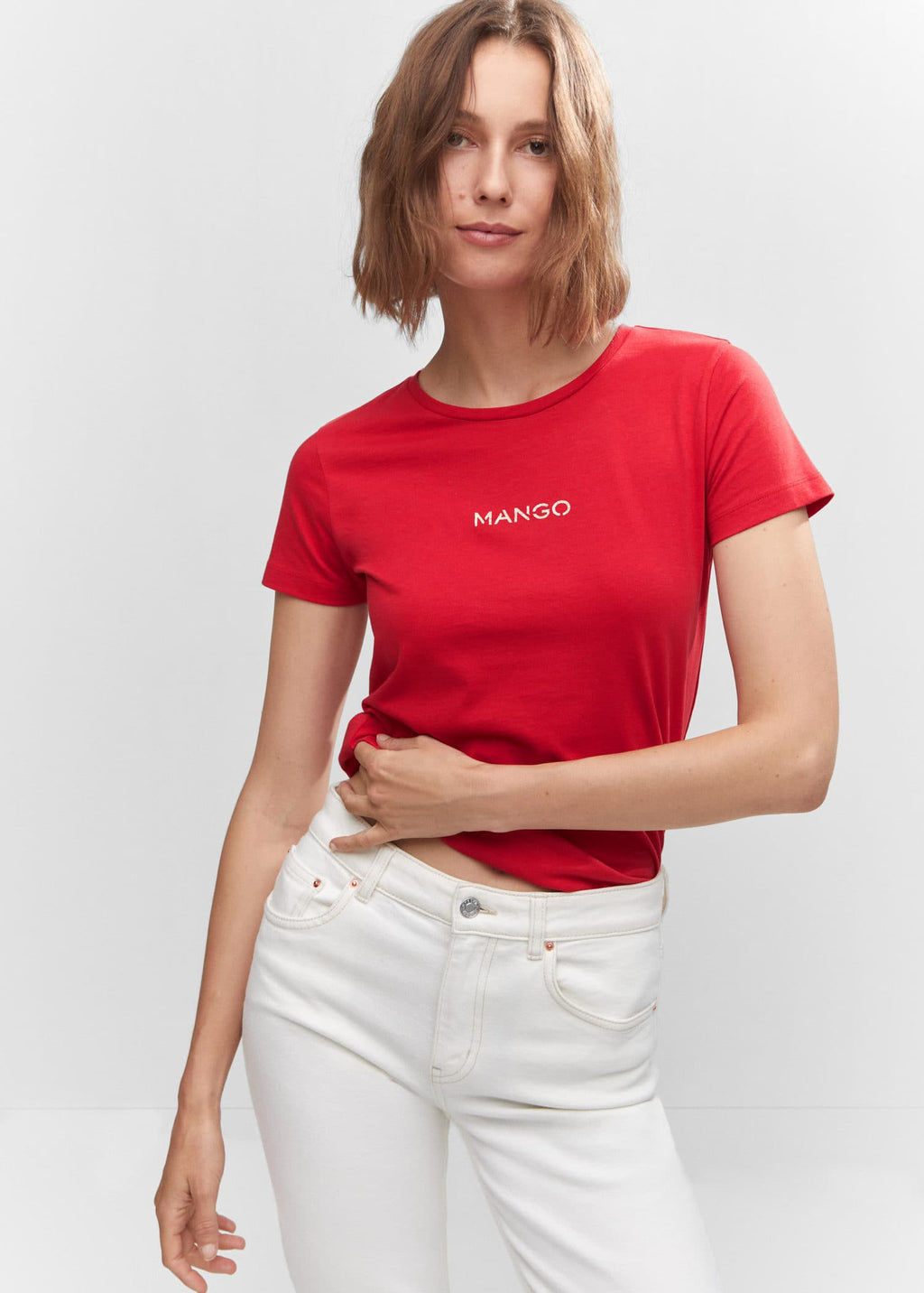 Camiseta logo metalizado