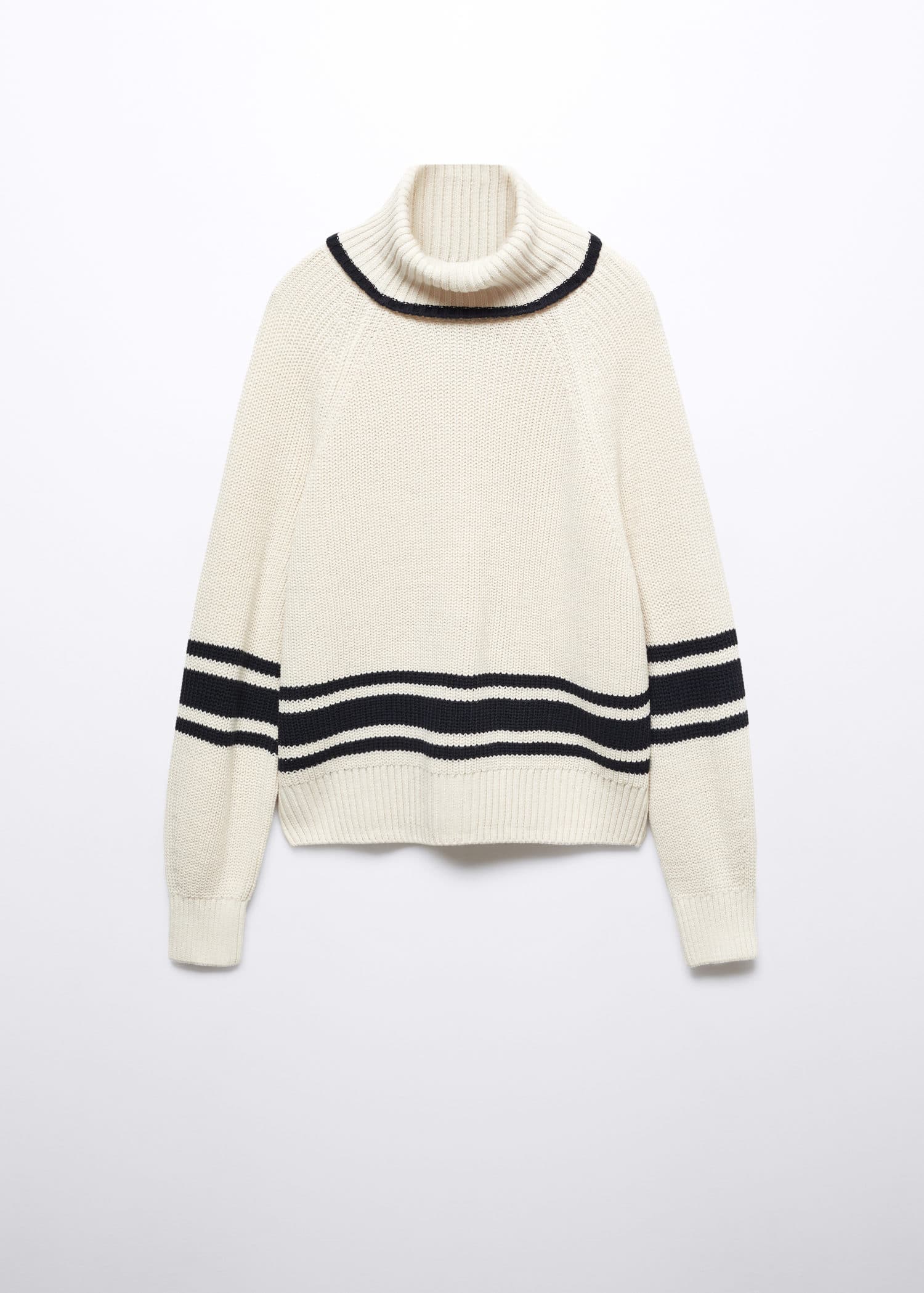 Jersey rayas cuello vuelto