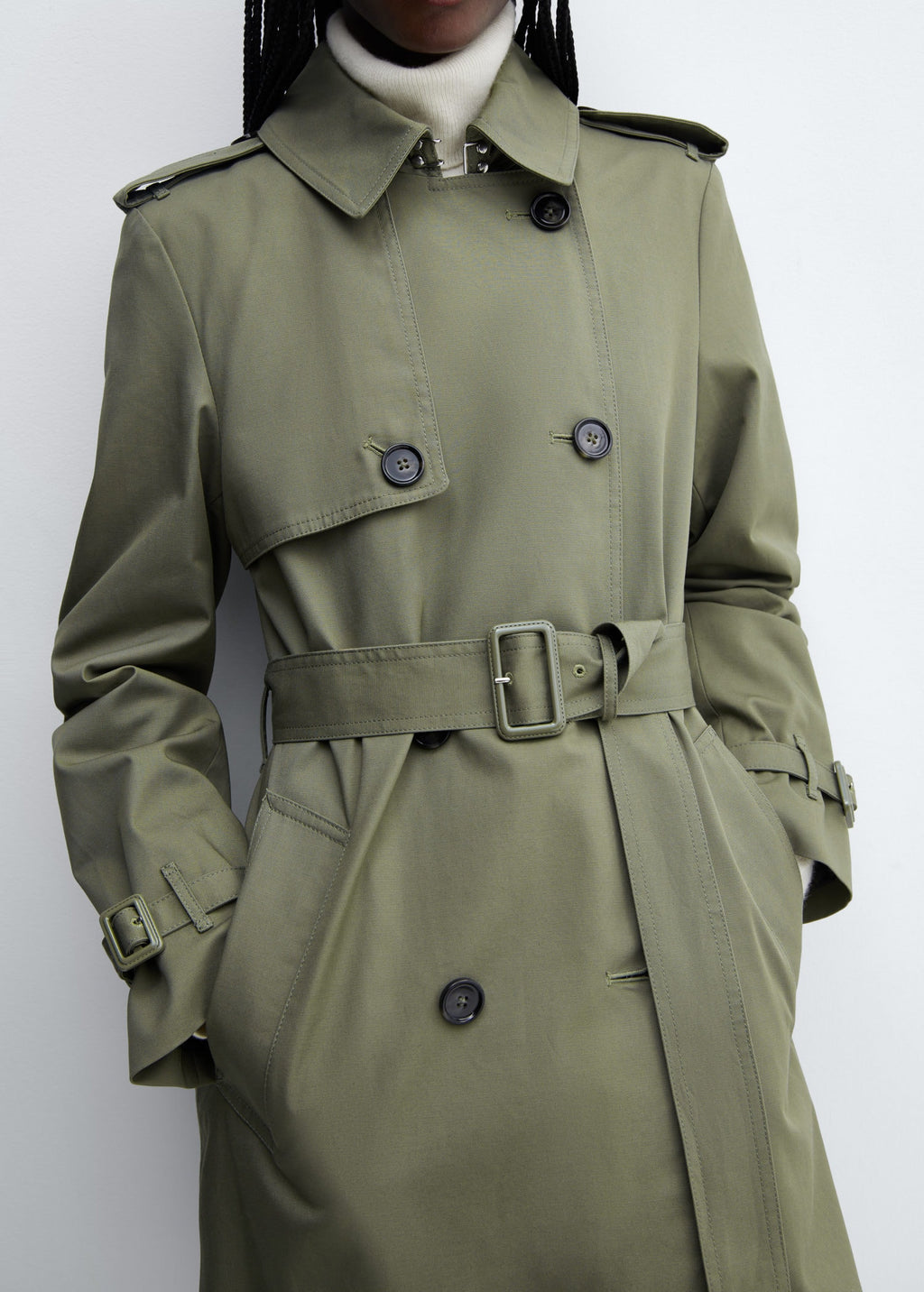 Trench clásico cinturón