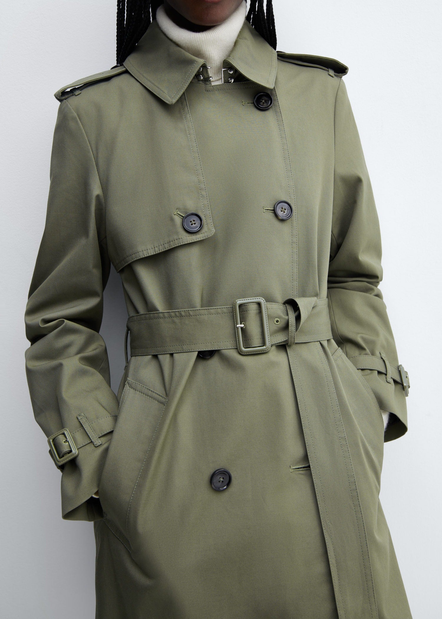 Trench clásico cinturón