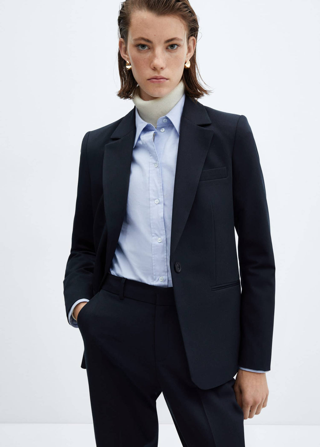 Pantalón recto traje
