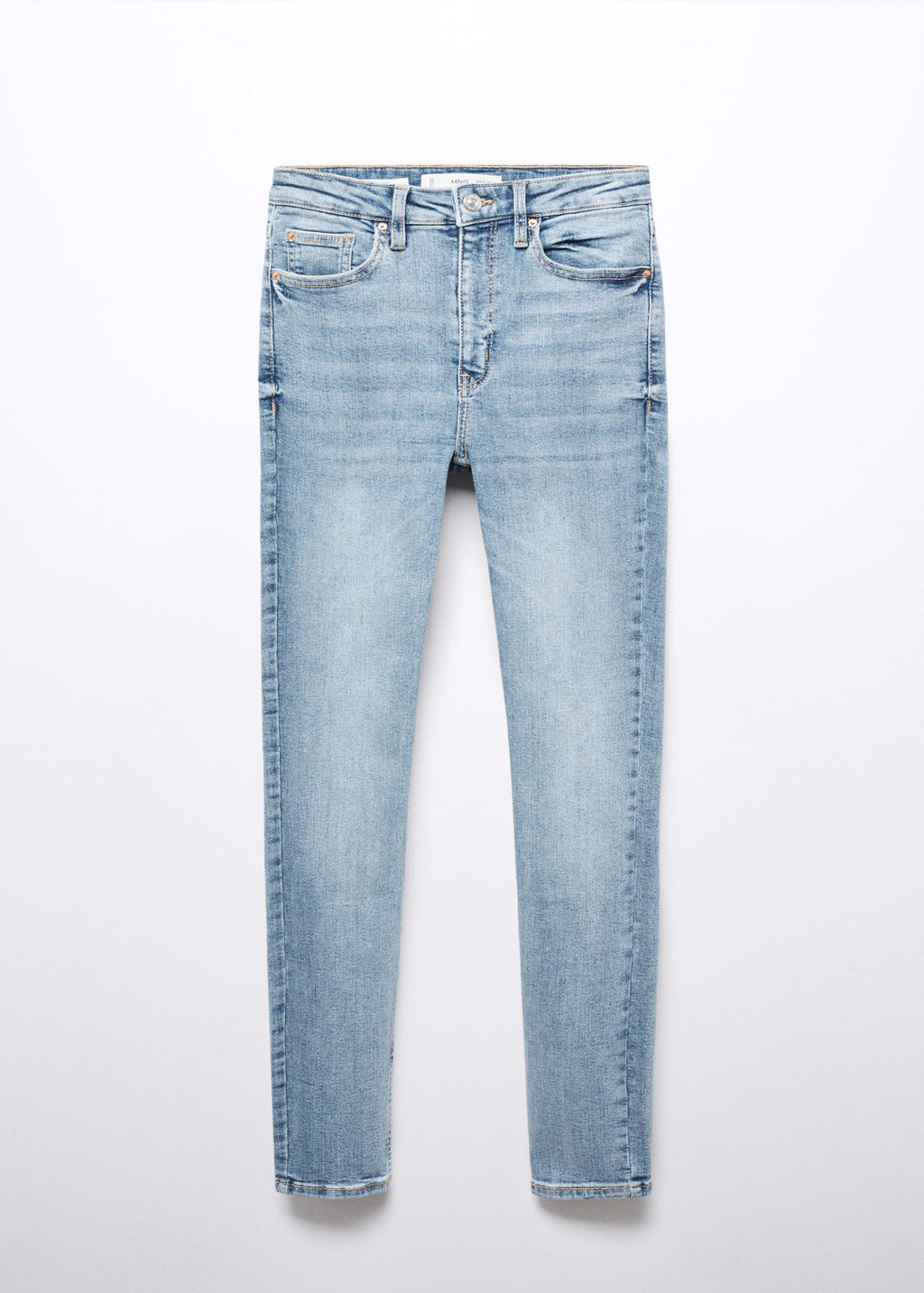 Jeans skinny tiro alto