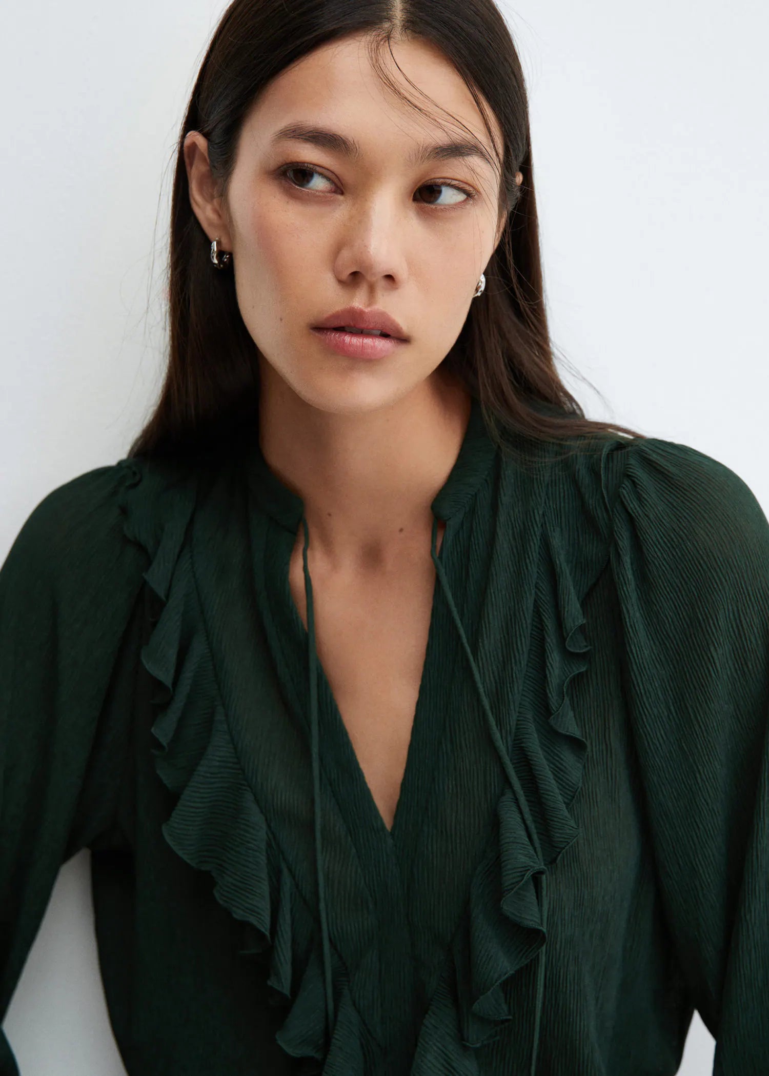Blusa fluida volante