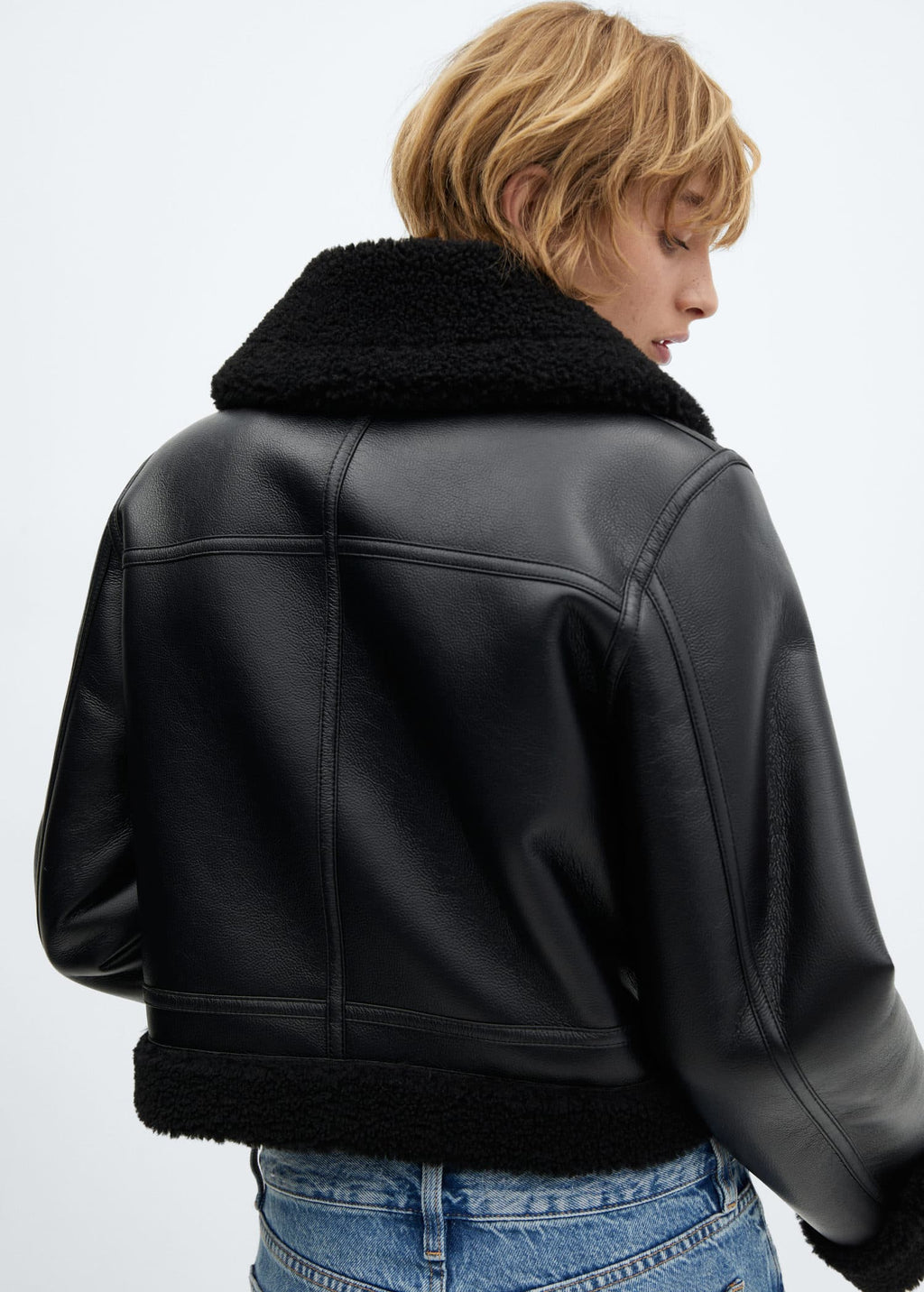 Cazadora biker doble faz