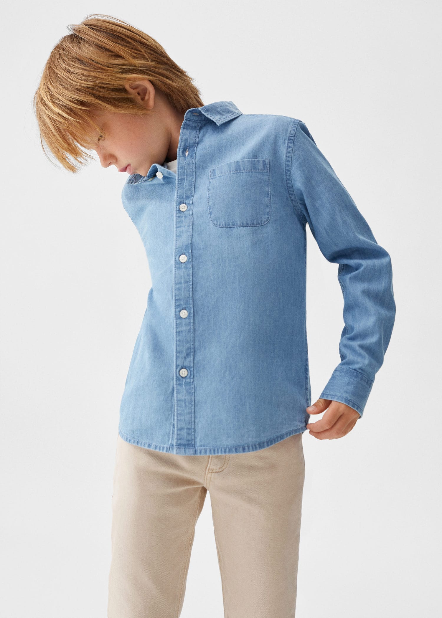 Camisa regular fit denim