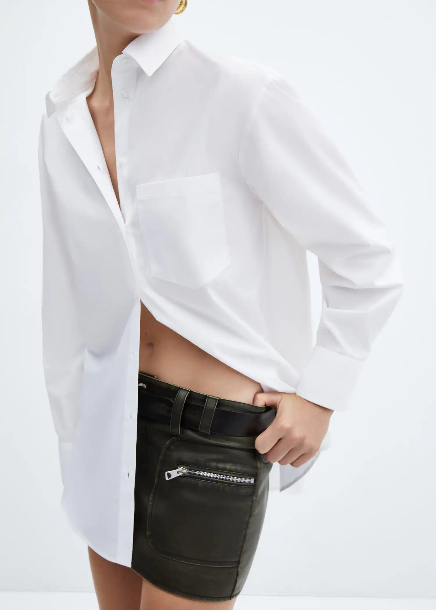 Camisa oversize bolsillo