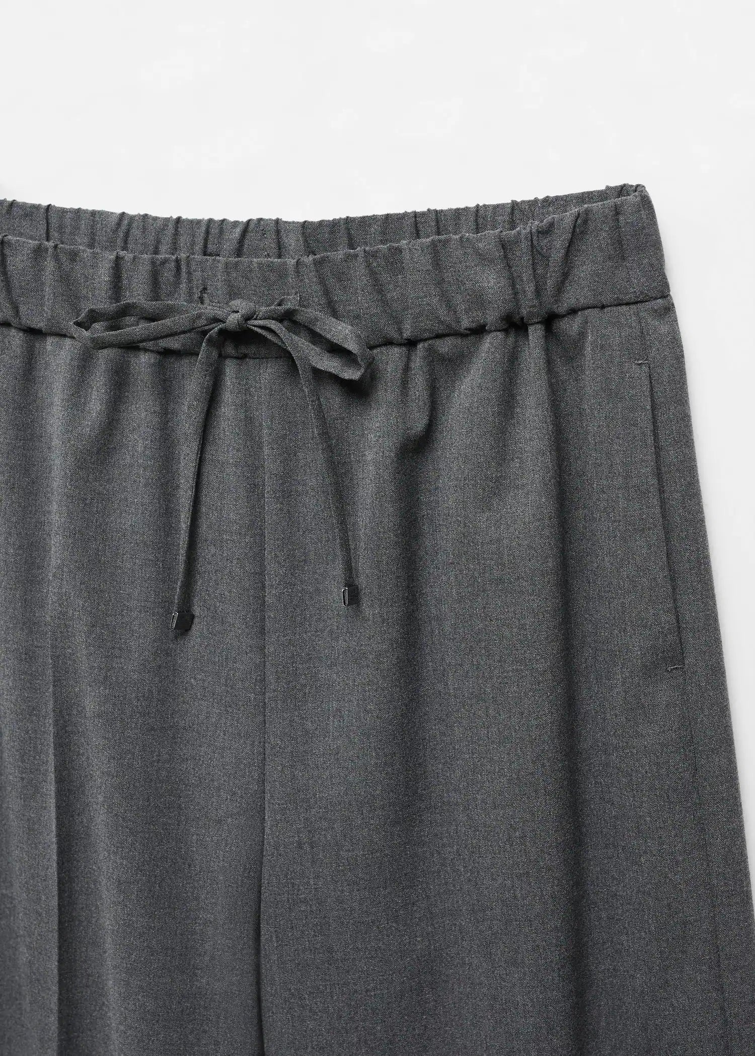 Pantalón wideleg cintura elástica