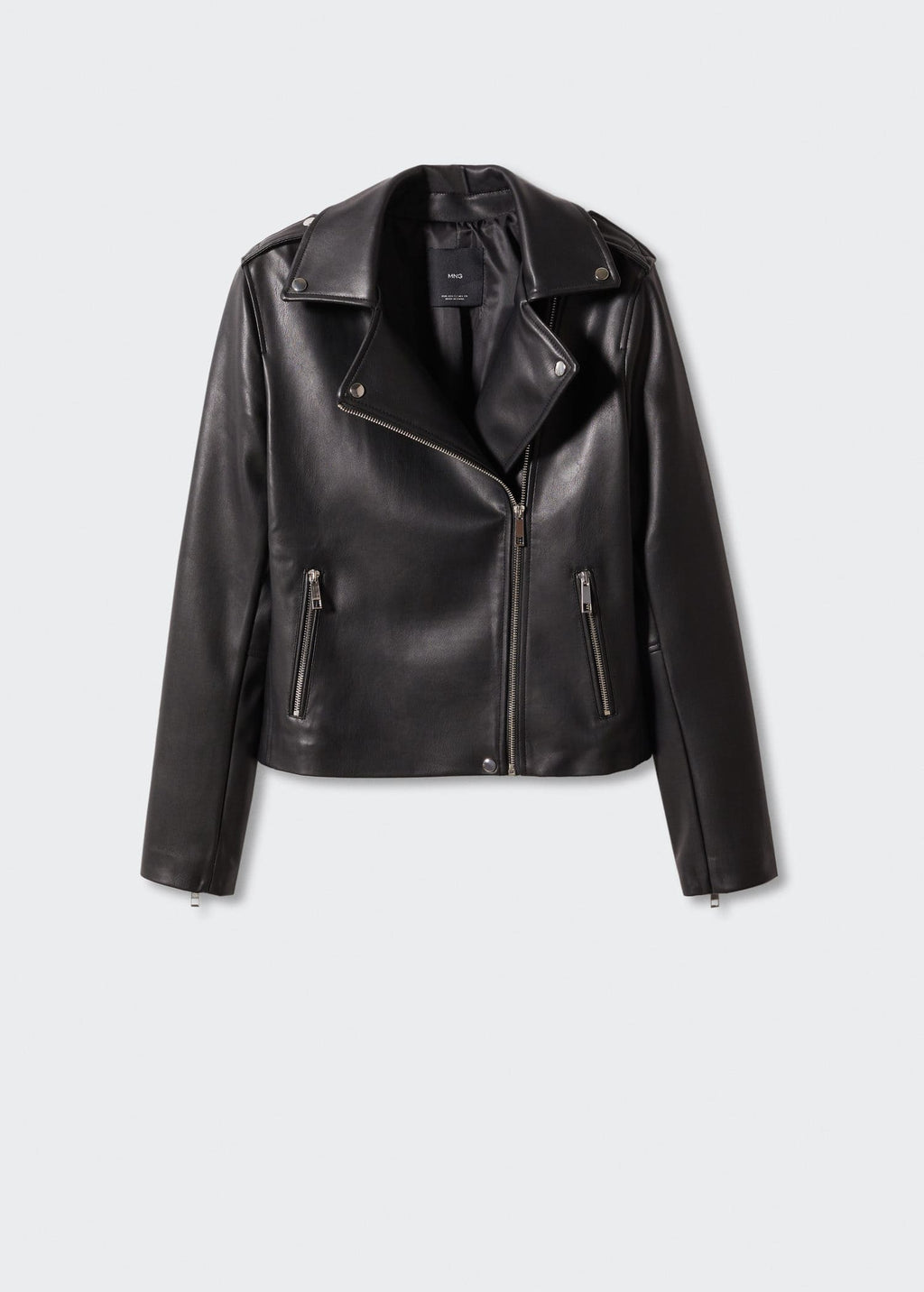 Cazadora biker efecto piel
