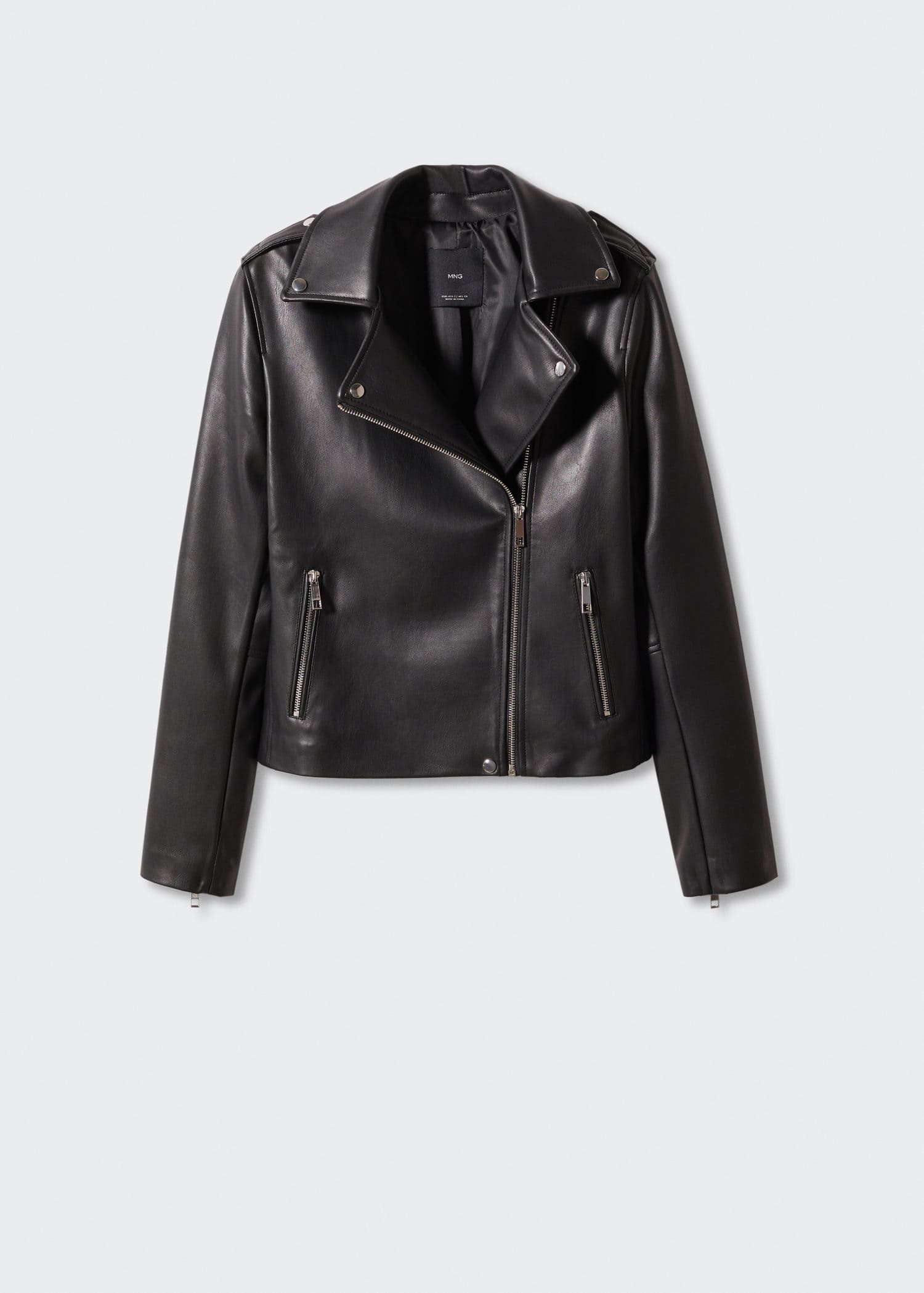 Cazadora biker efecto piel