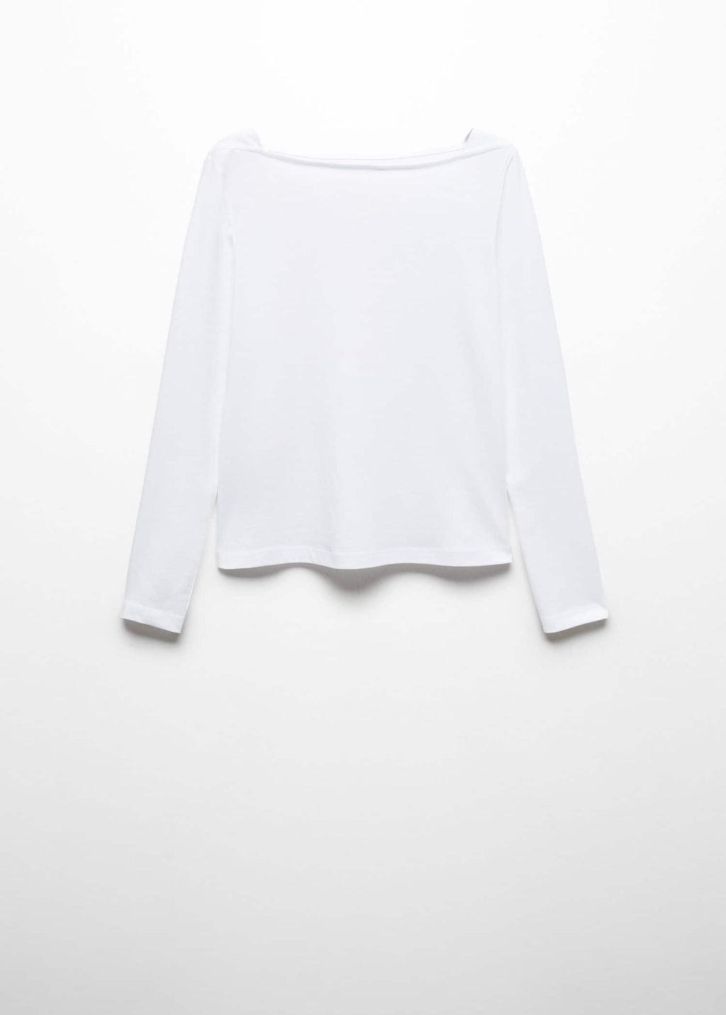 Camiseta cuello barco algodón