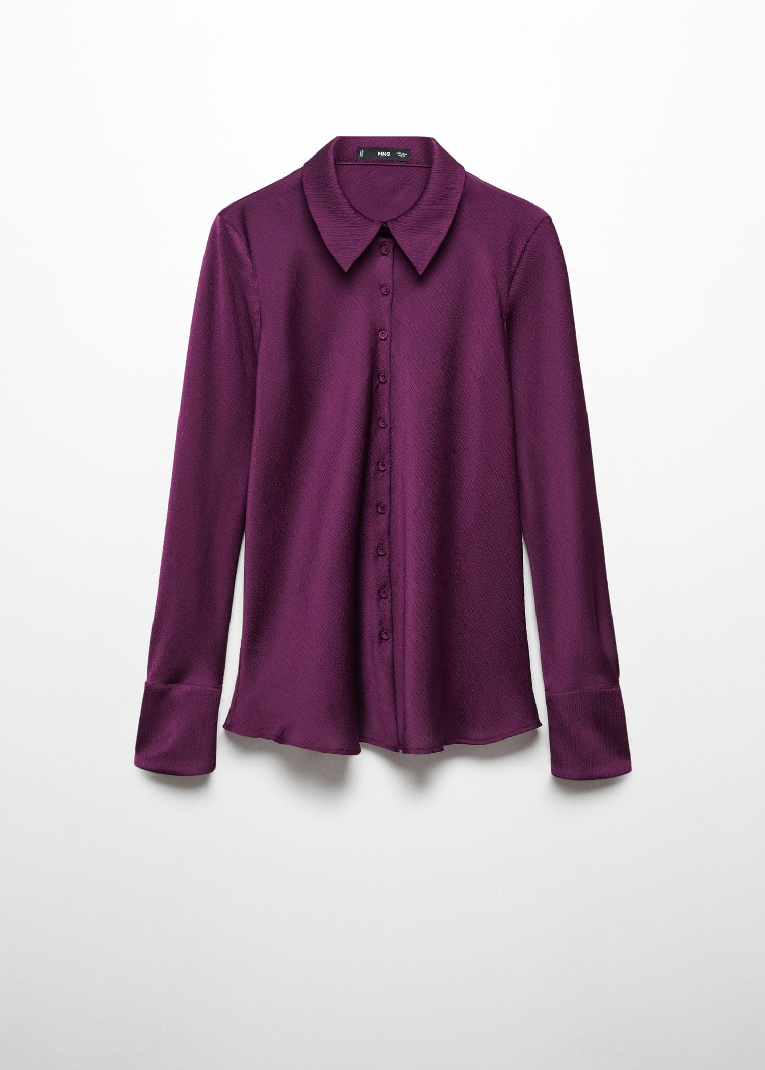 Camisa textura satinada