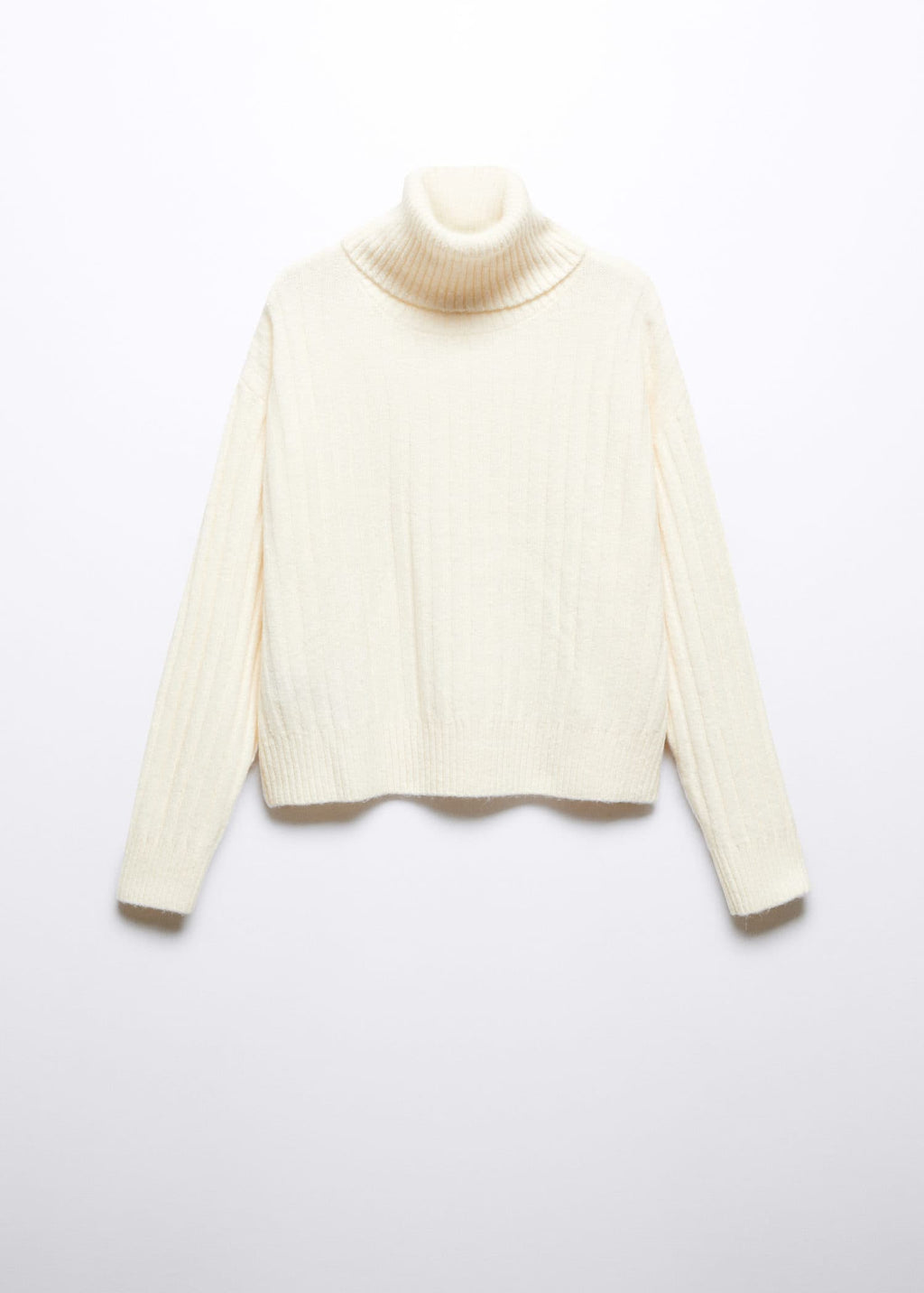 Jersey canalé cuello vuelto