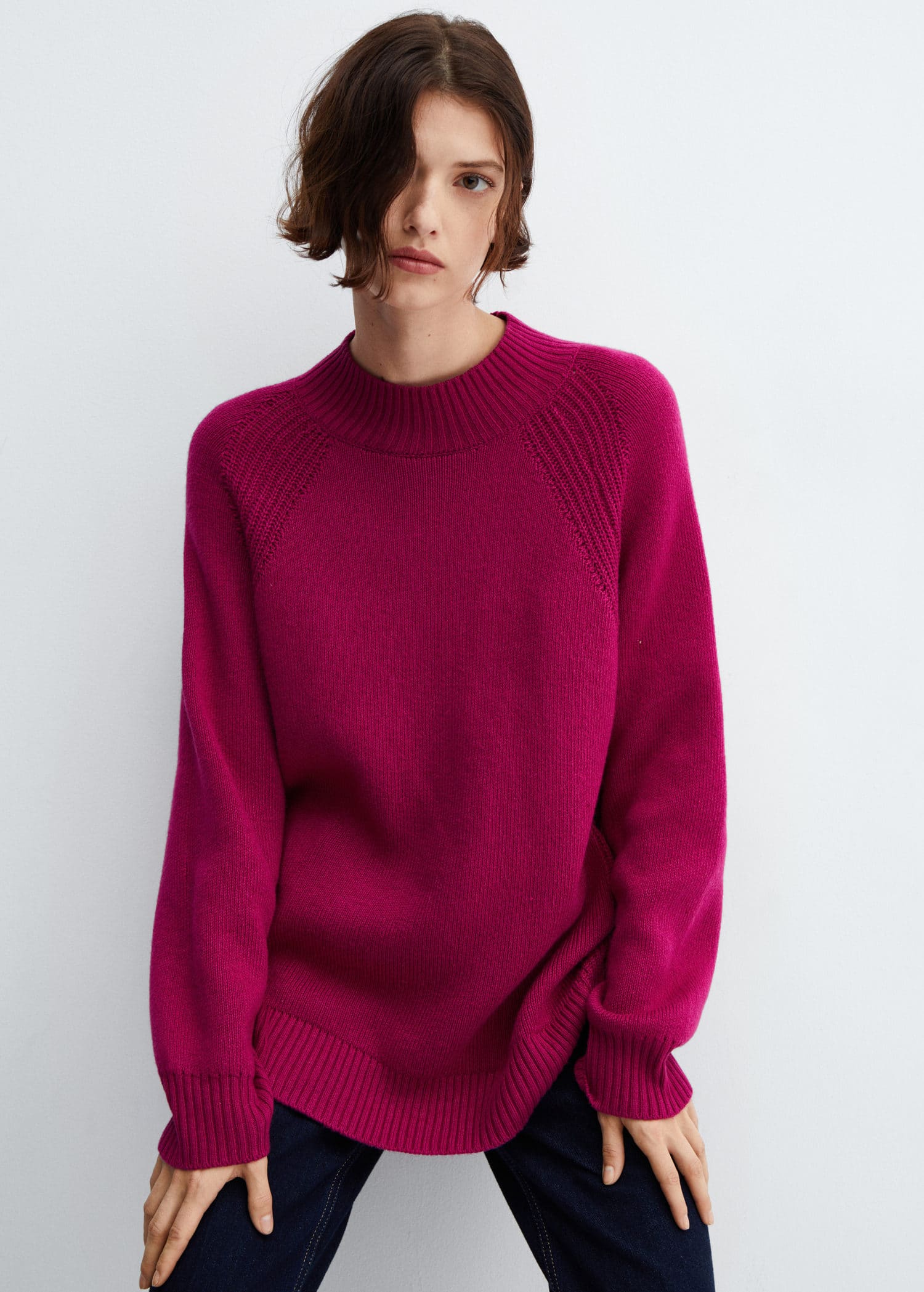 Jersey oversize cuello perkins