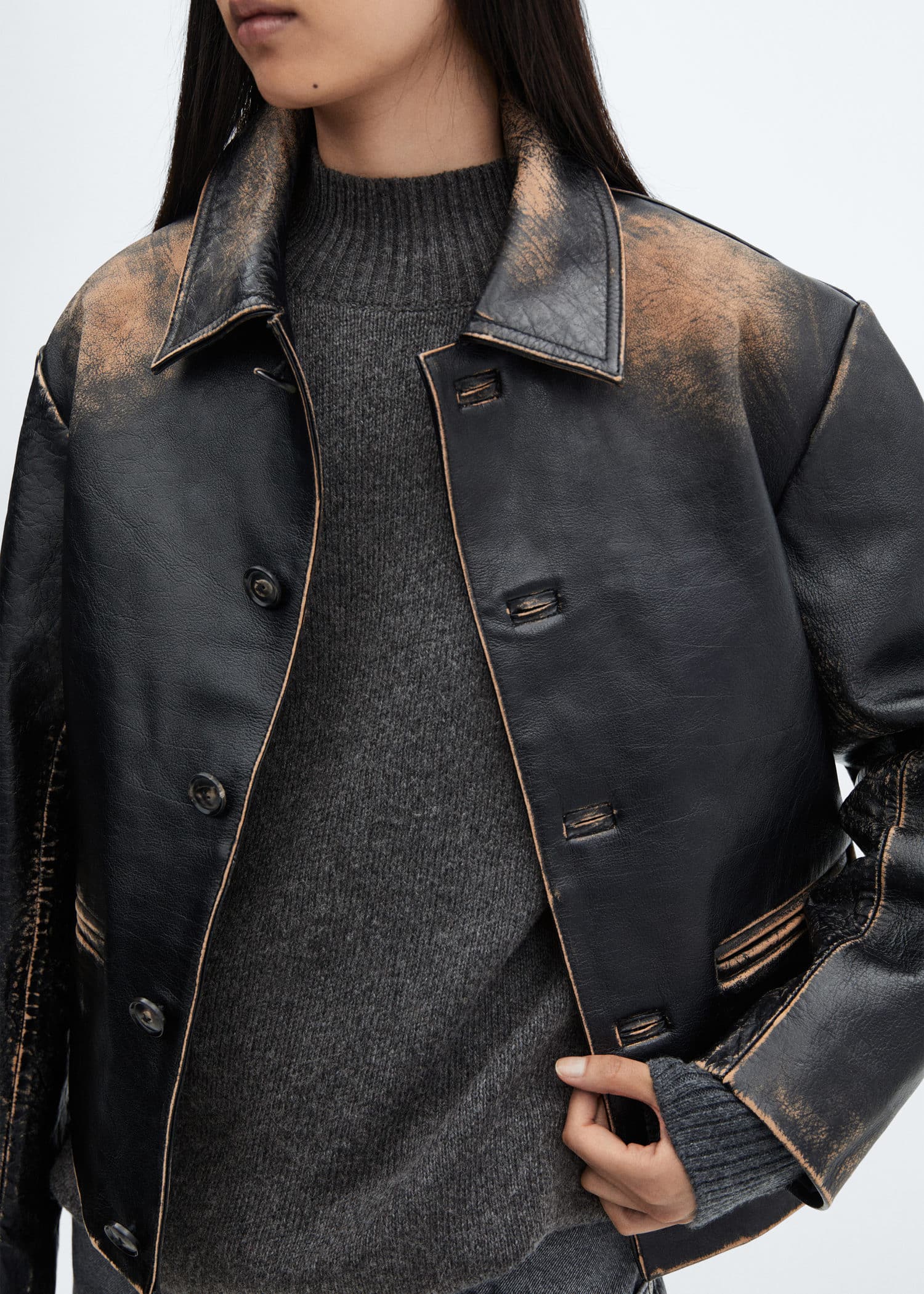 Jersey oversize cuello perkins