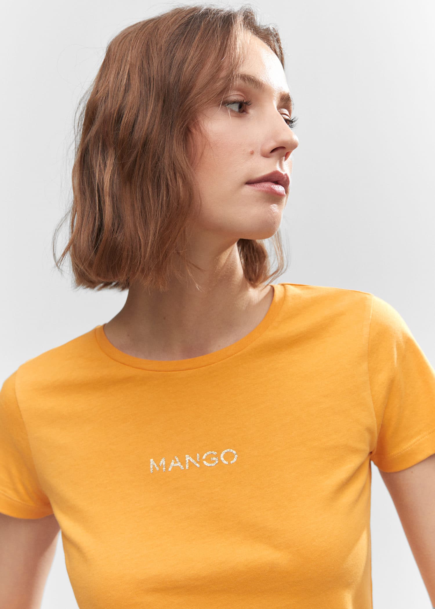 Camiseta logo metalizado