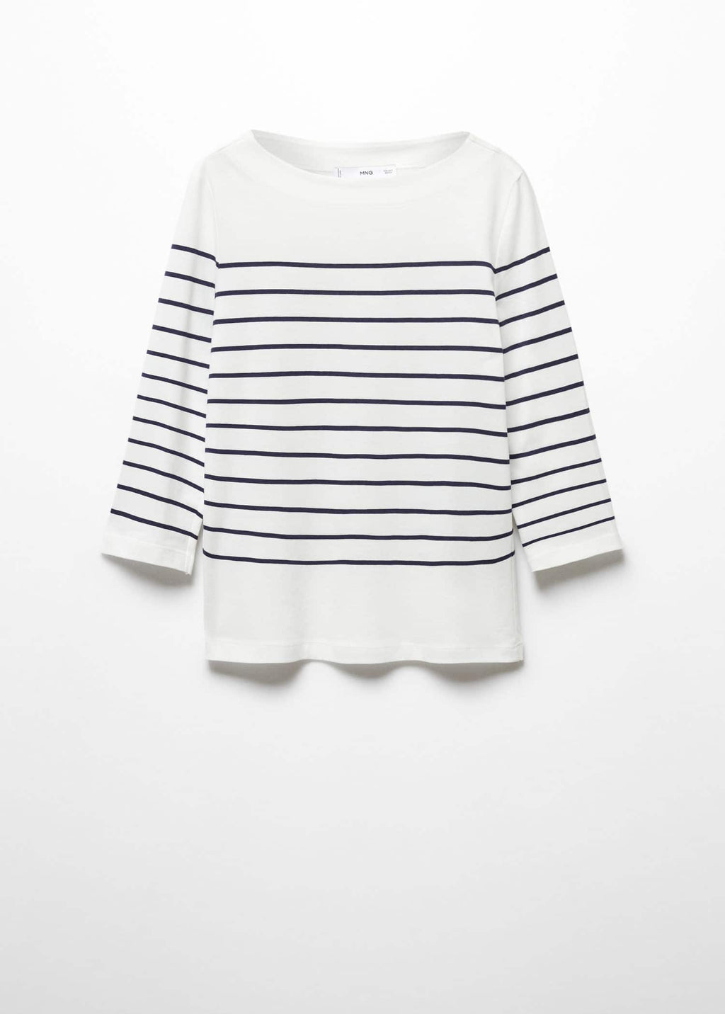 Camiseta rayas cuello barco