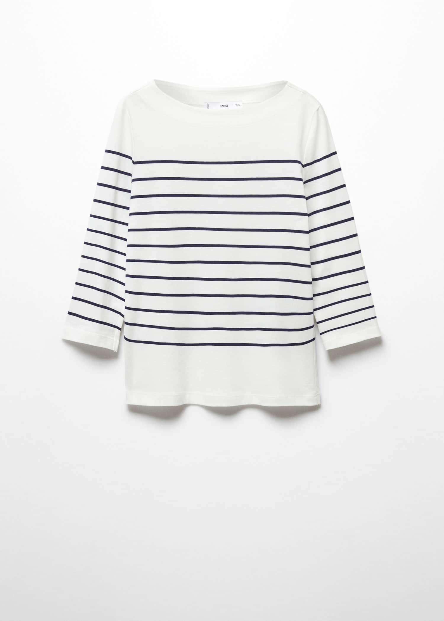 Camiseta rayas cuello barco