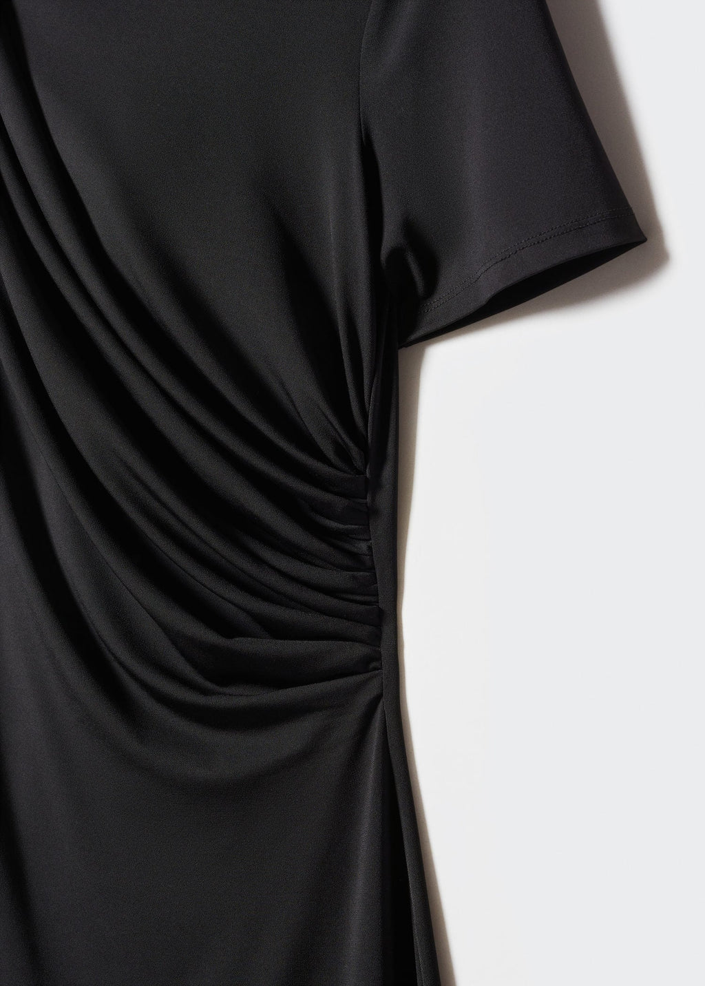 Vestido punto detalle drapeado