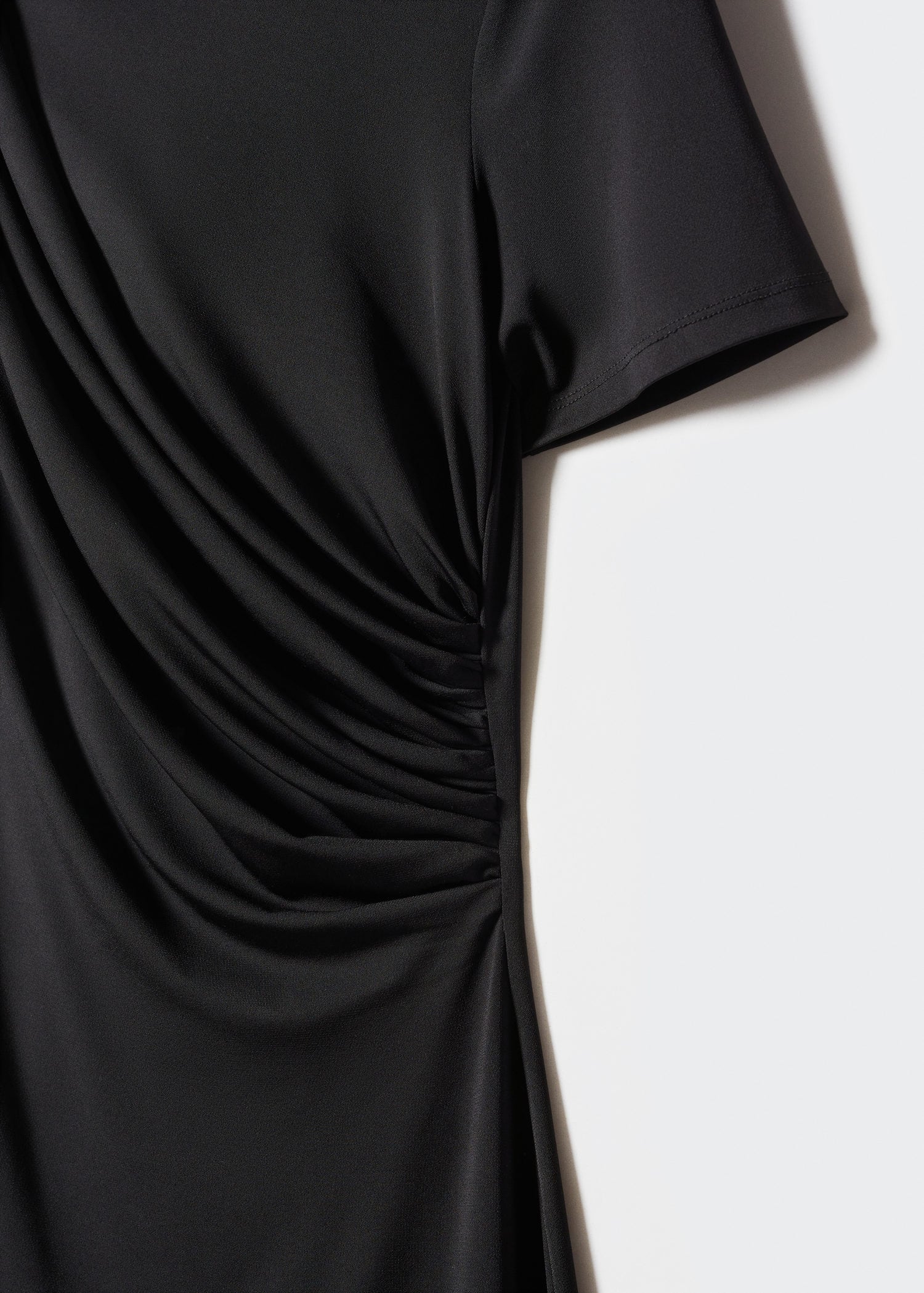Vestido punto detalle drapeado