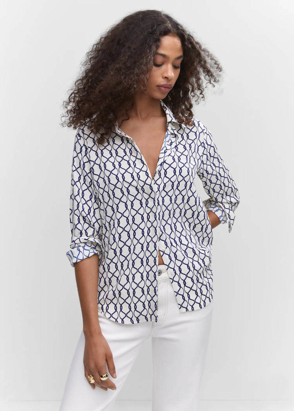 Camisa fluida botones
