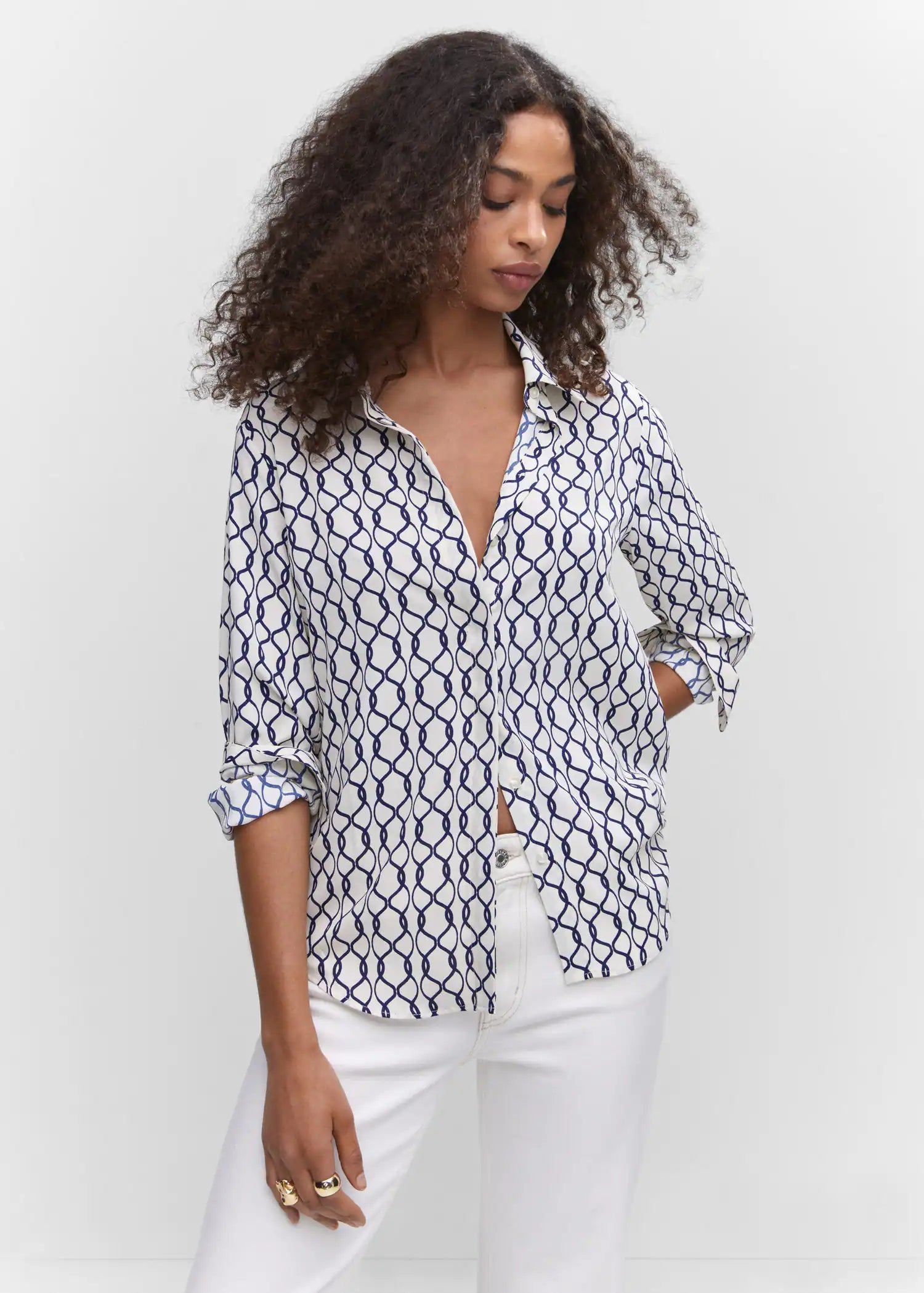 Camisa fluida botones