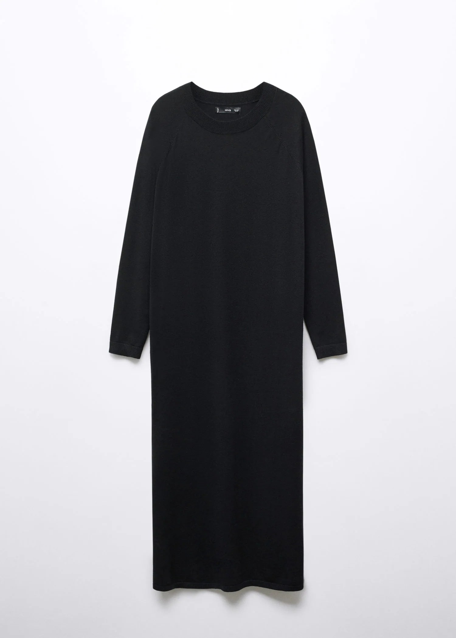 Vestido punto cuello redondo