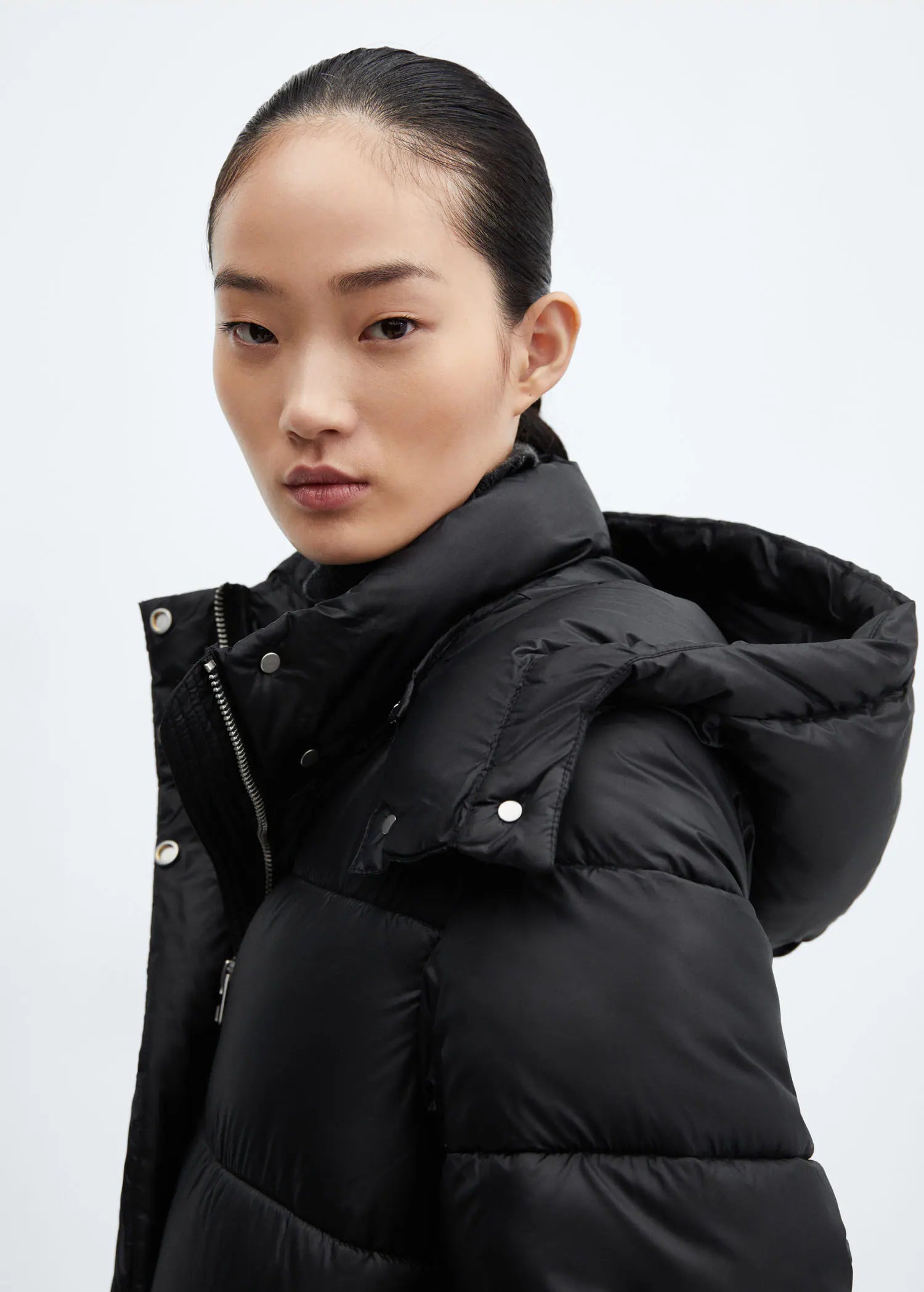 Anorak acolchado impermeable capucha