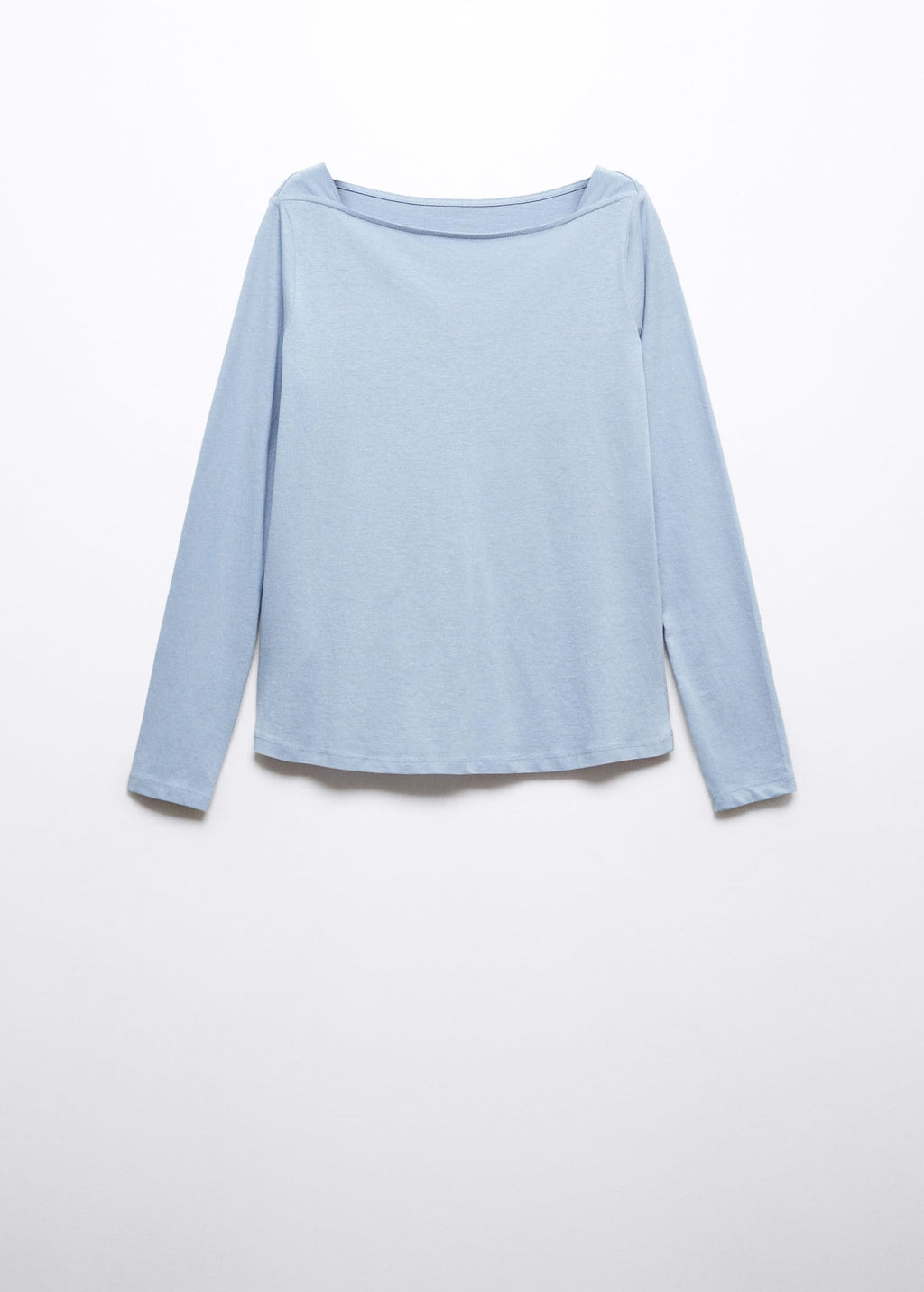 Camiseta cuello barco algodón