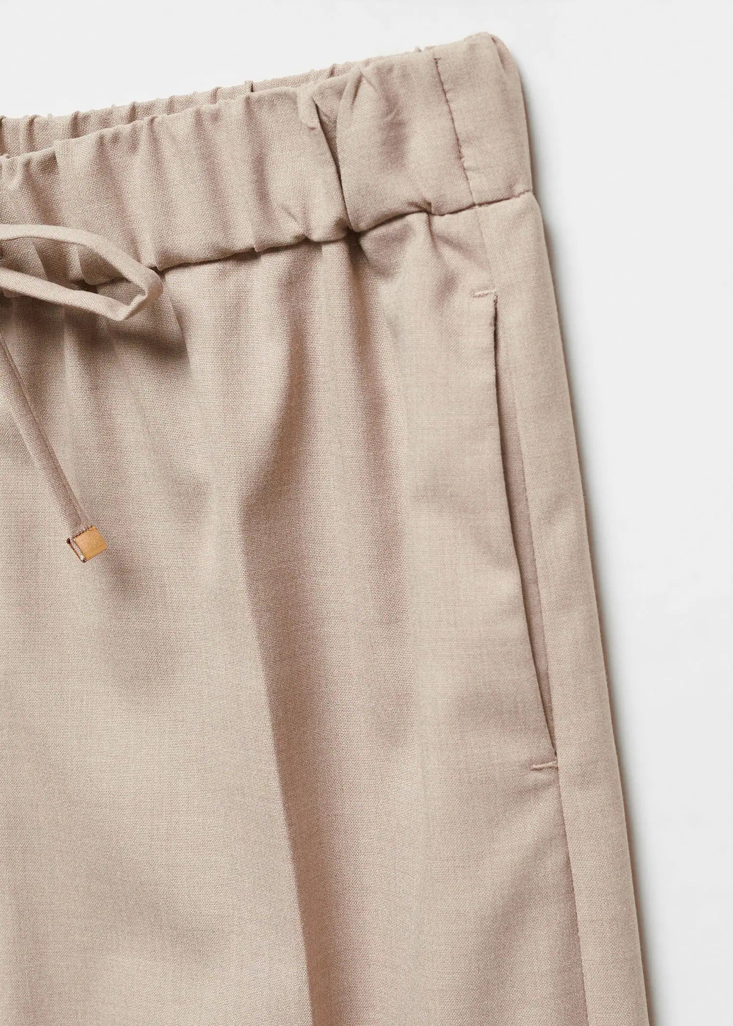 Pantalón wideleg cintura elástica