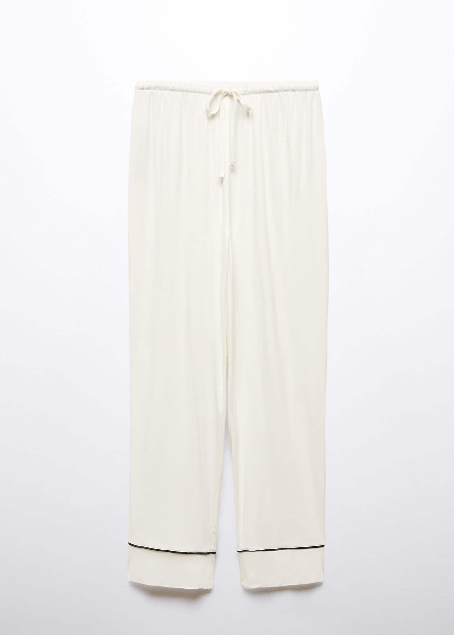 Pantalón pijama ribete contraste