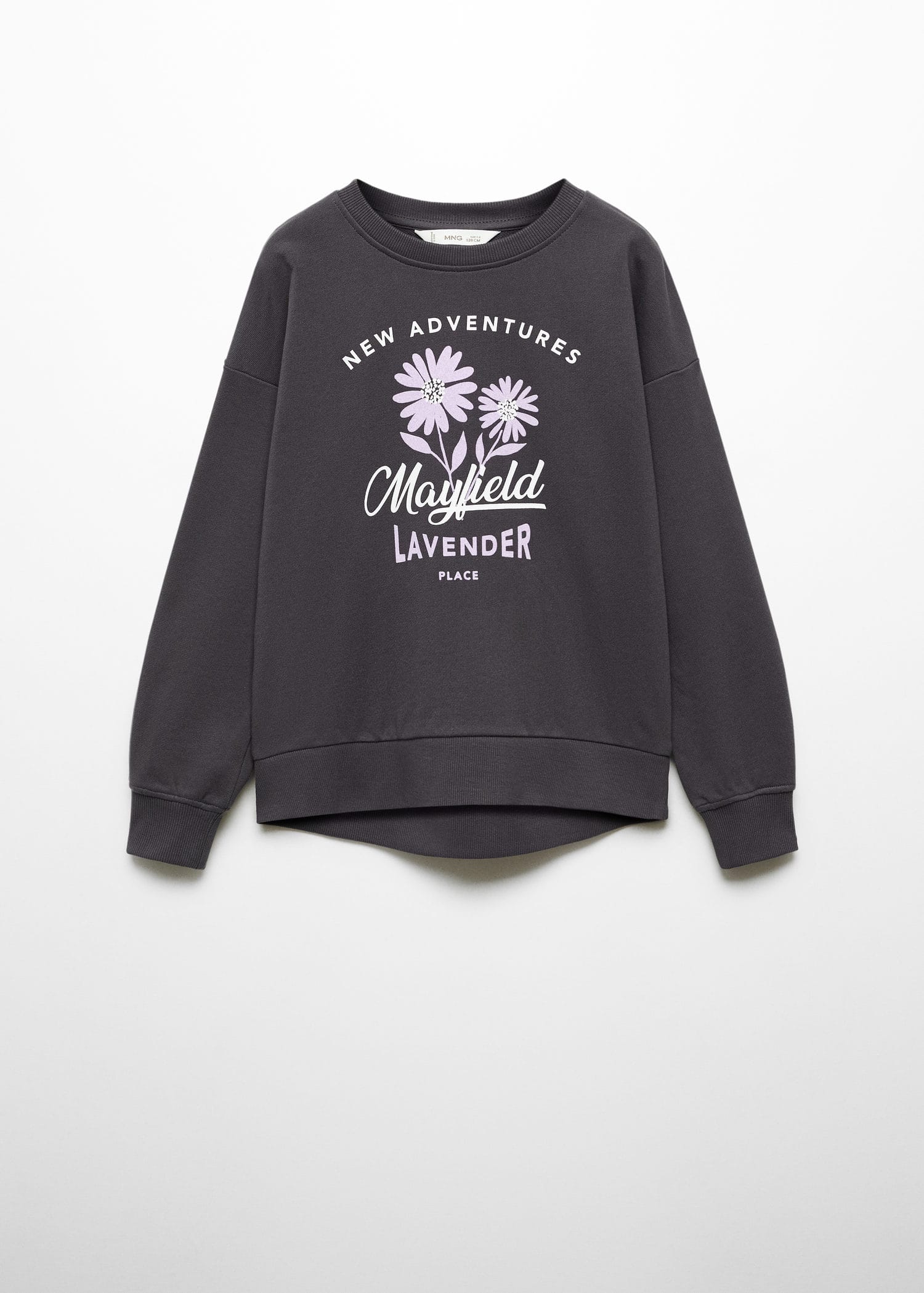 Sudadera algodón estampada