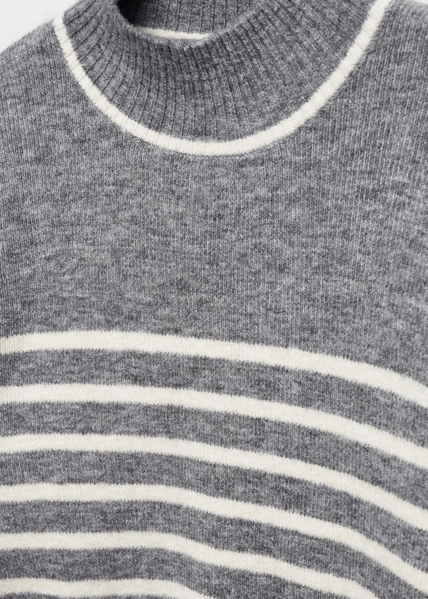 Jersey estampado rayas cuello perkins