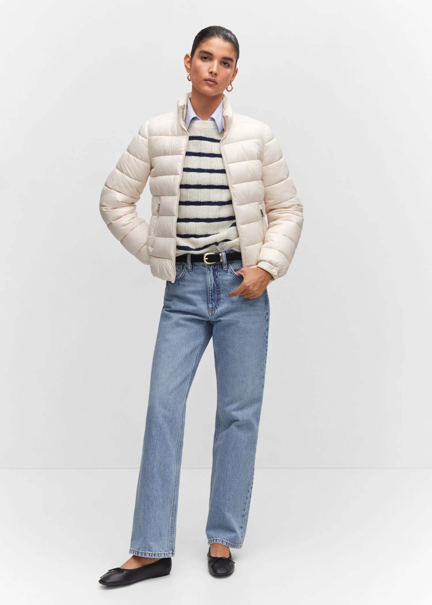Anorak acolchado bolsillos