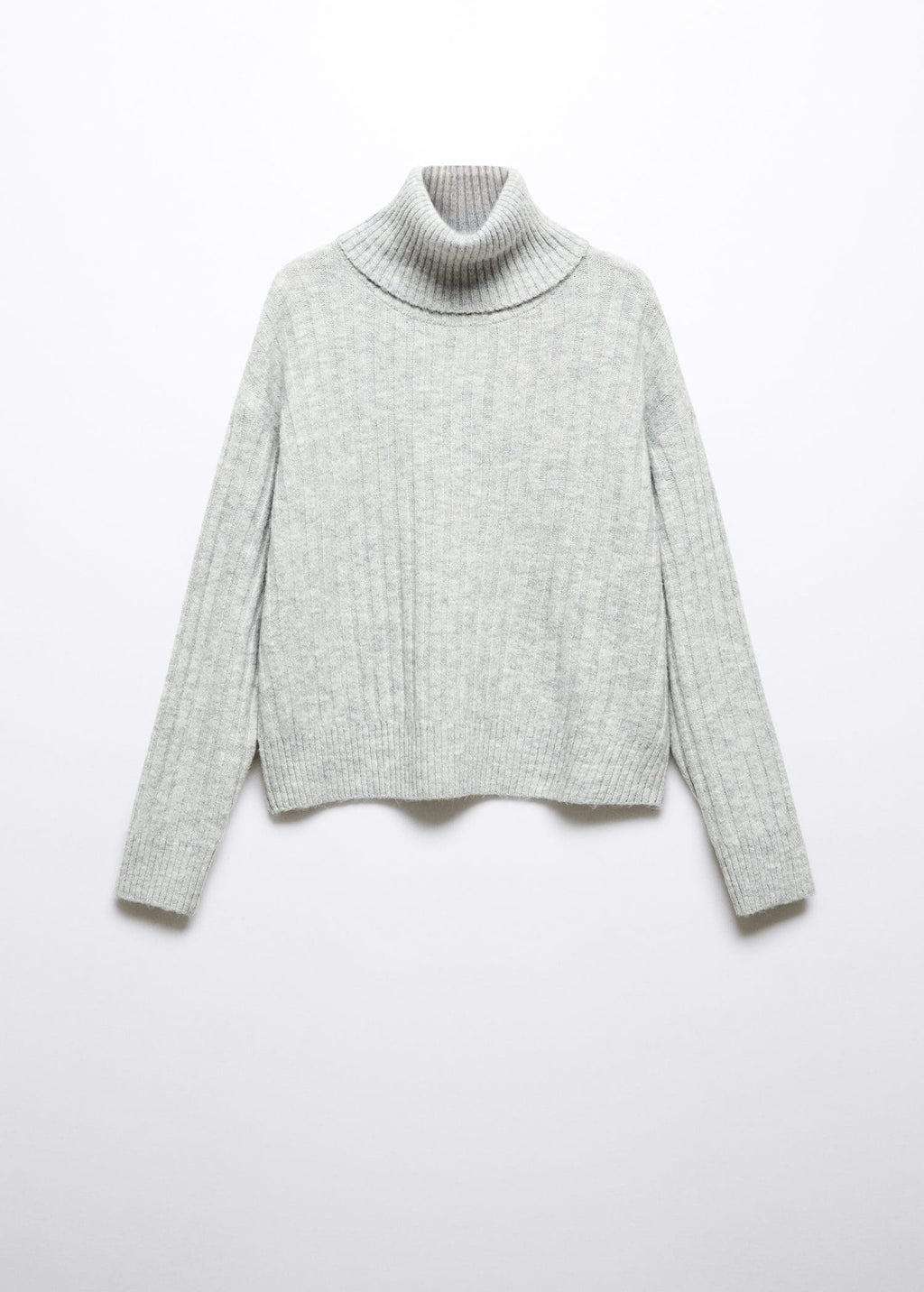 Jersey canalé cuello vuelto