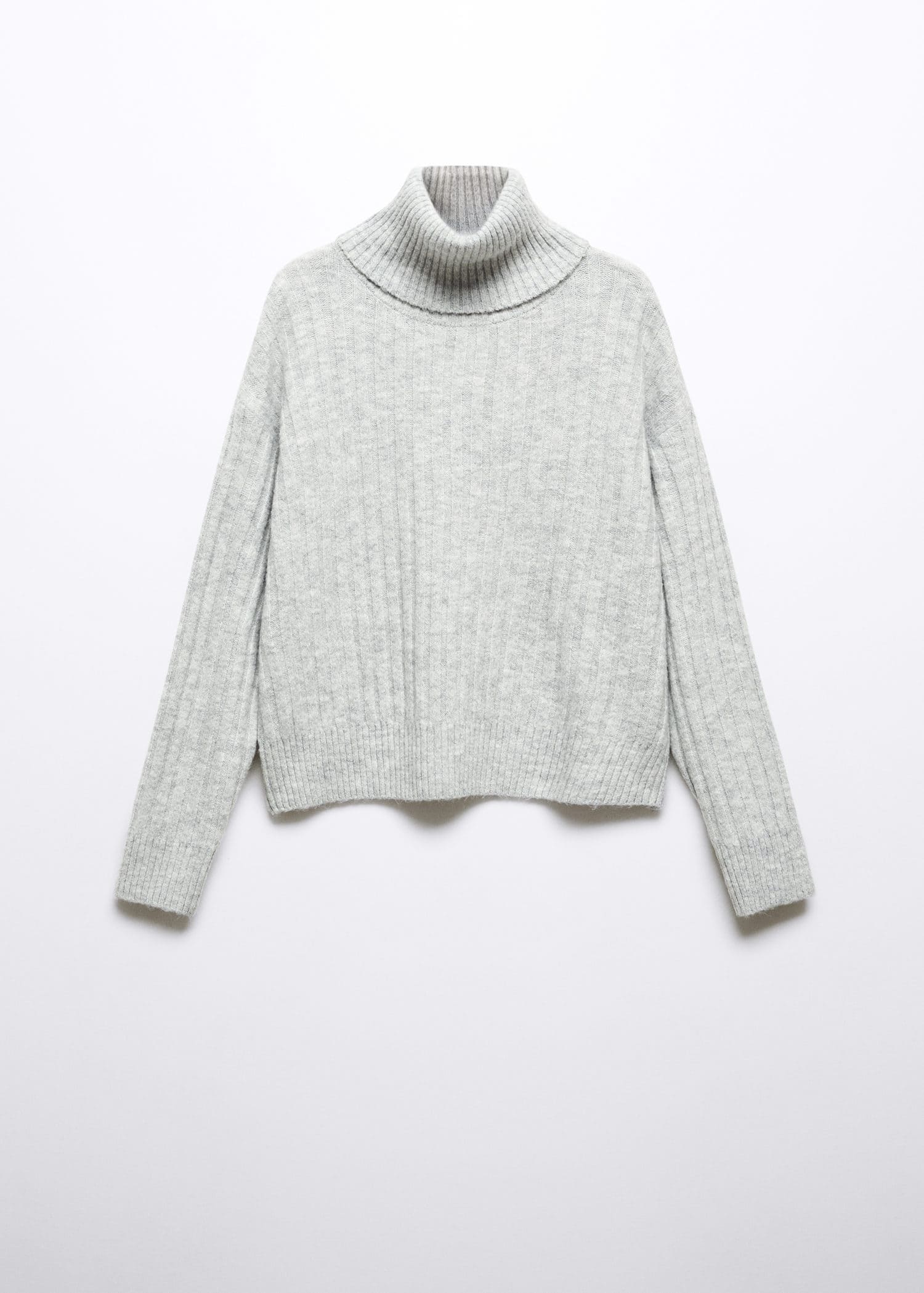 Jersey canalé cuello vuelto