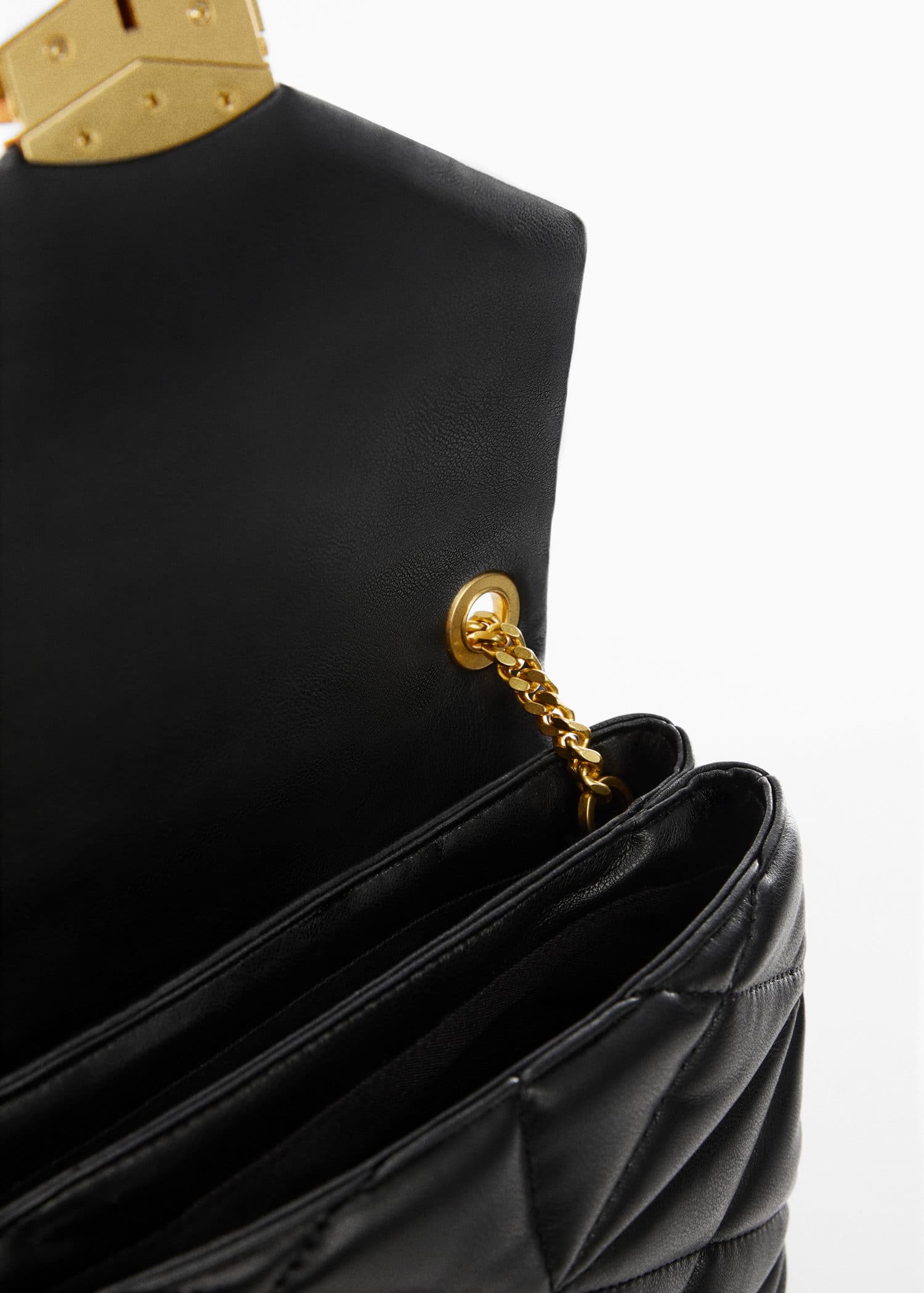 Bolso acolchado solapa