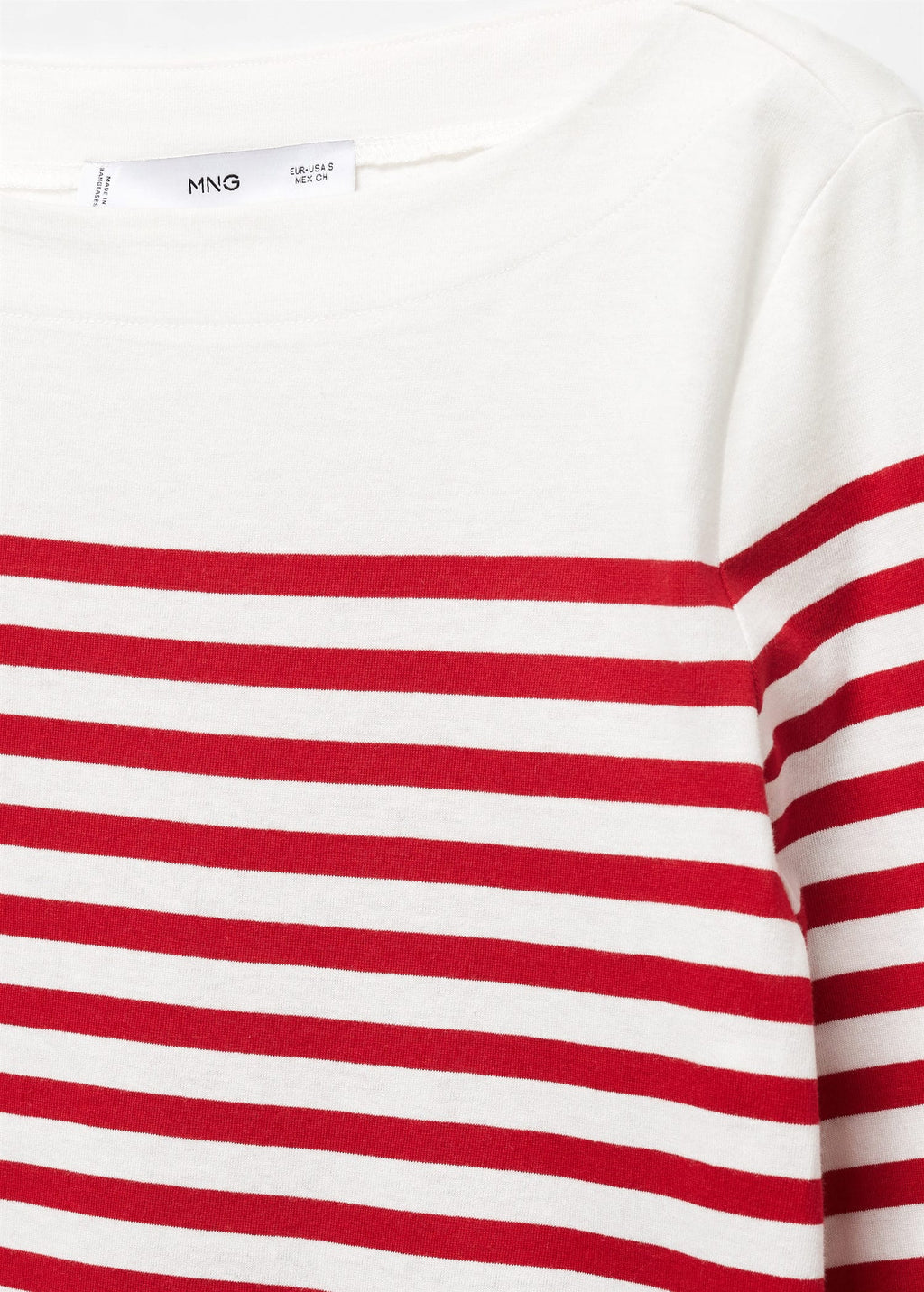 Camiseta rayas cuello barco