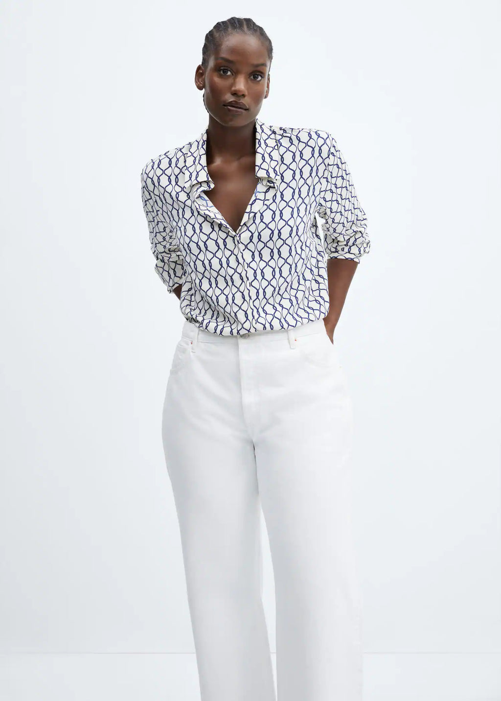 Camisa fluida botones