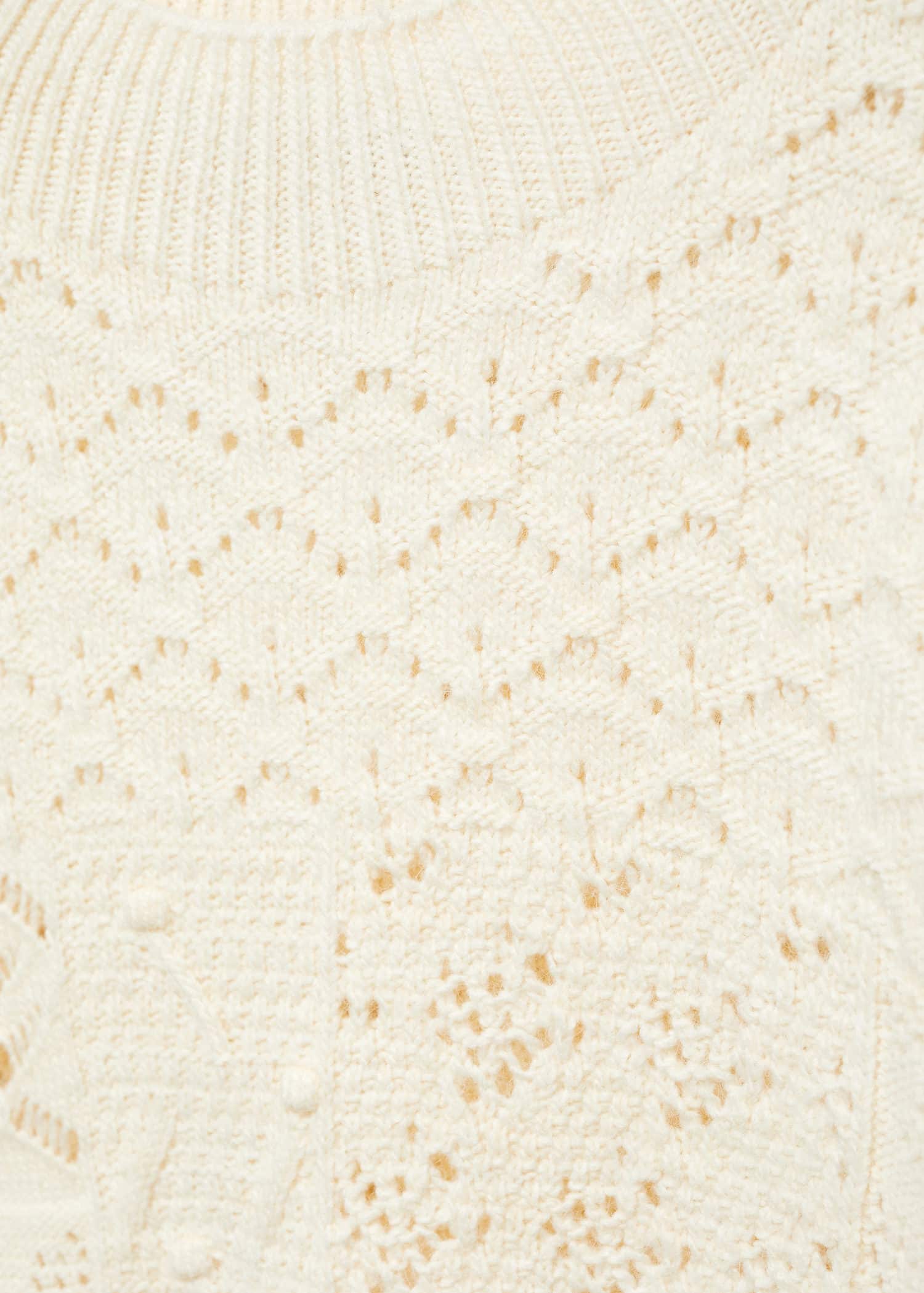 Jersey mezcla crochet punto calado