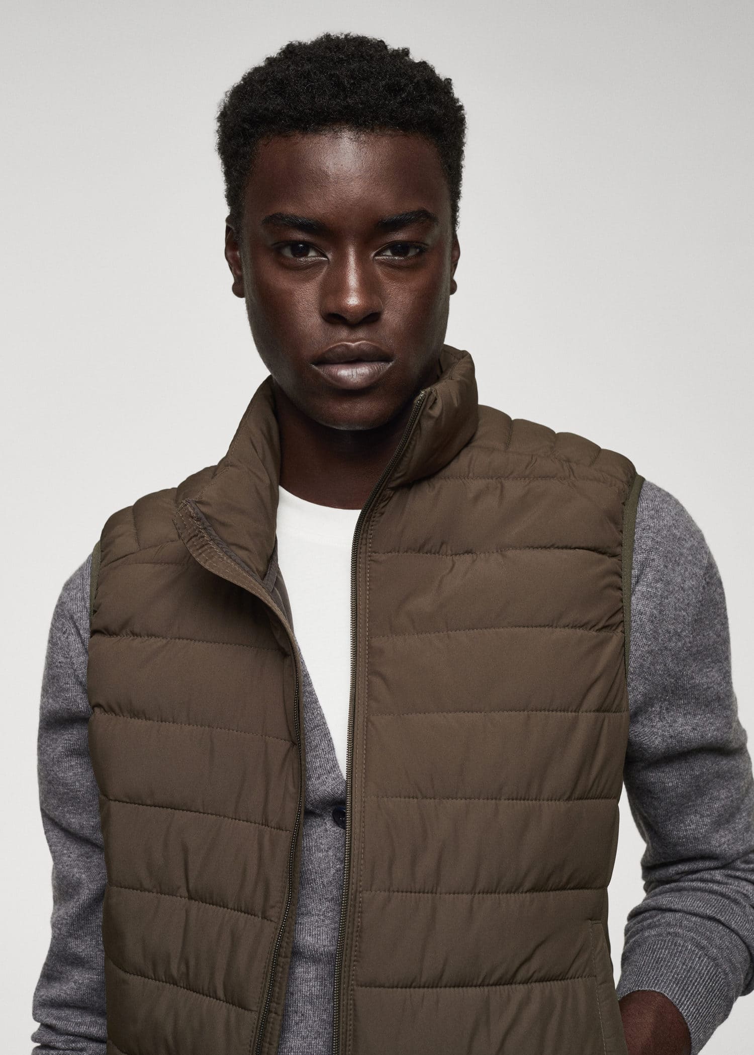 Chaleco acolchado ultra ligero water-repellent