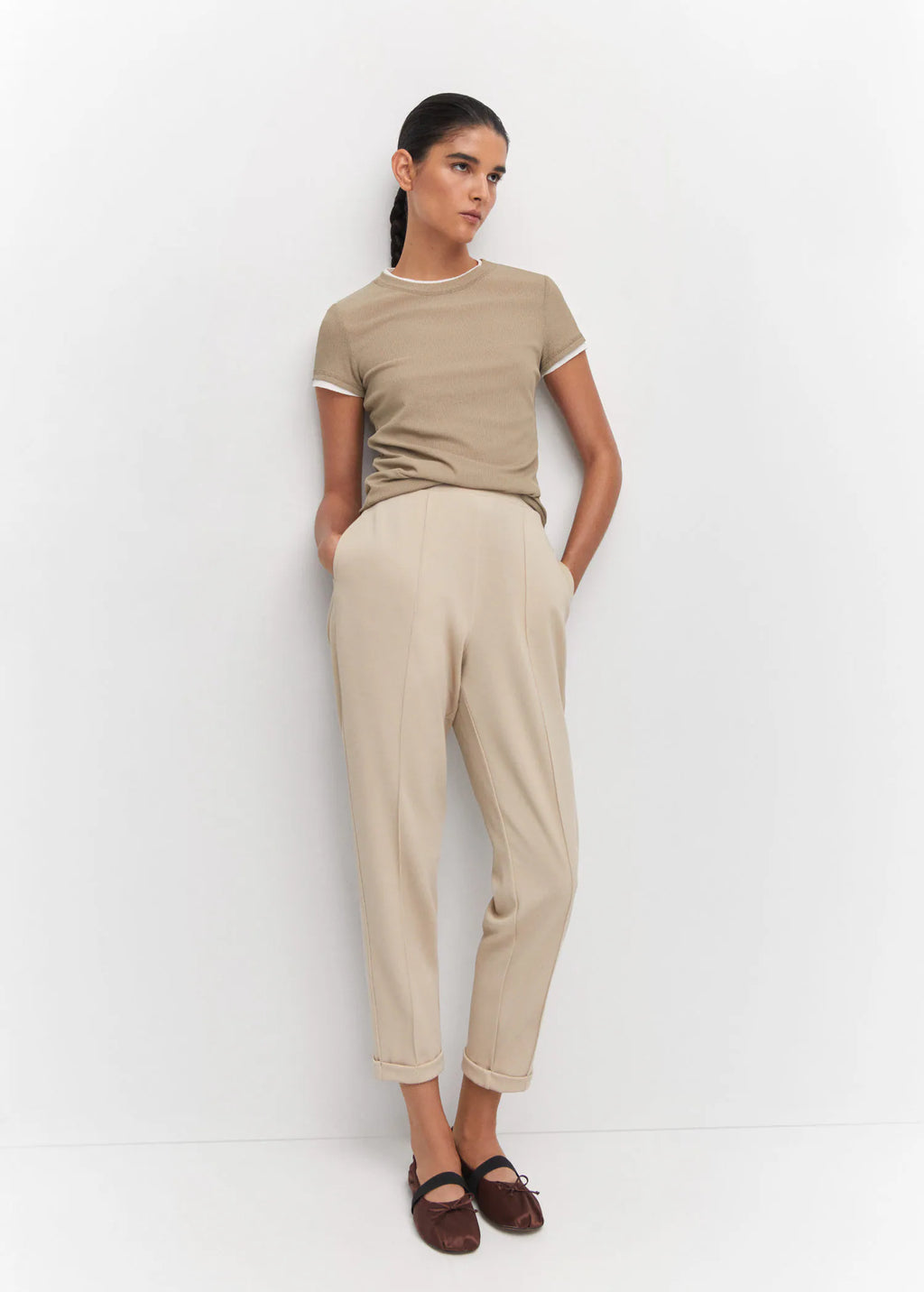 Pantalón jogger costuras
