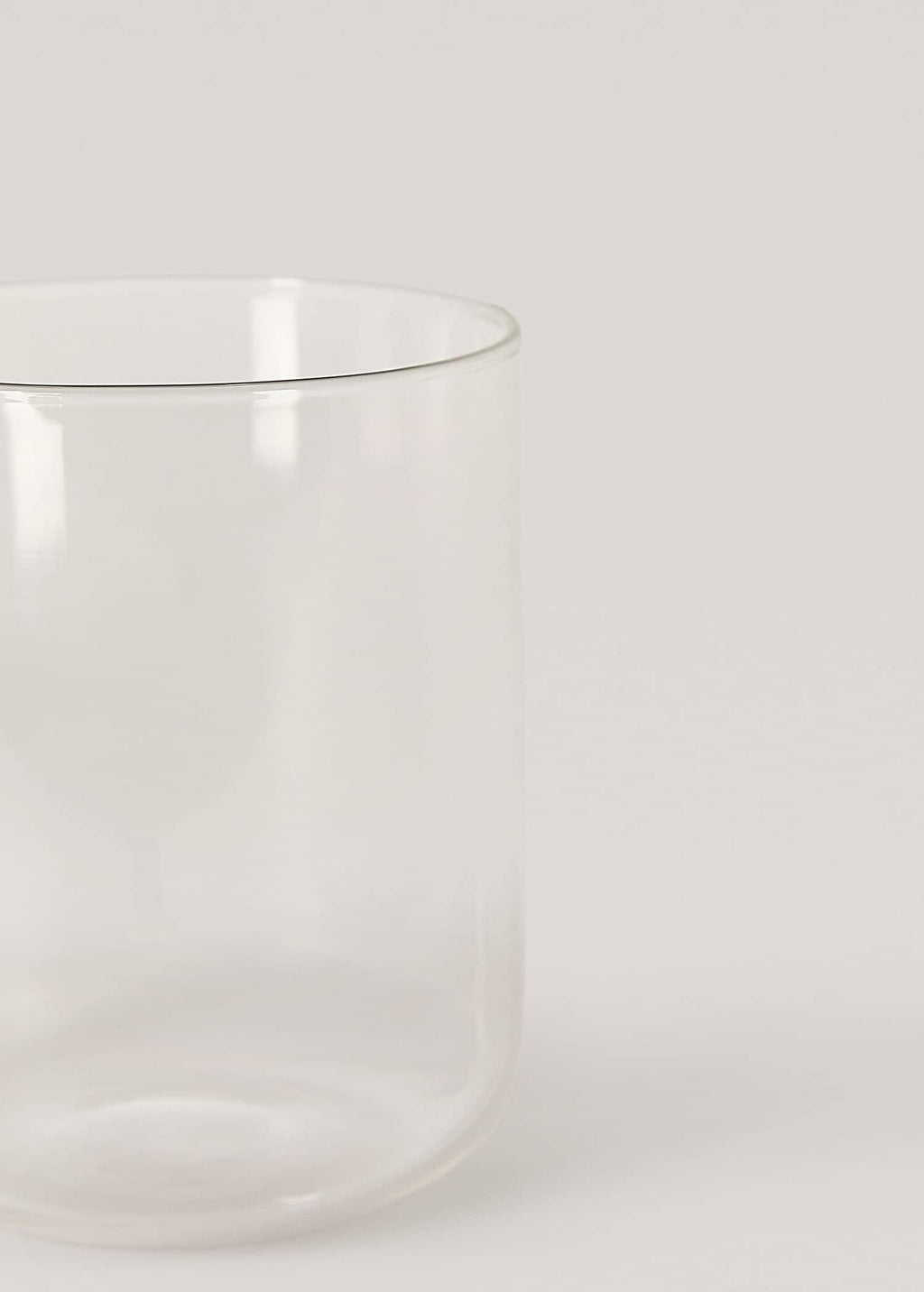 Vaso 100% vidrio de borosilicato