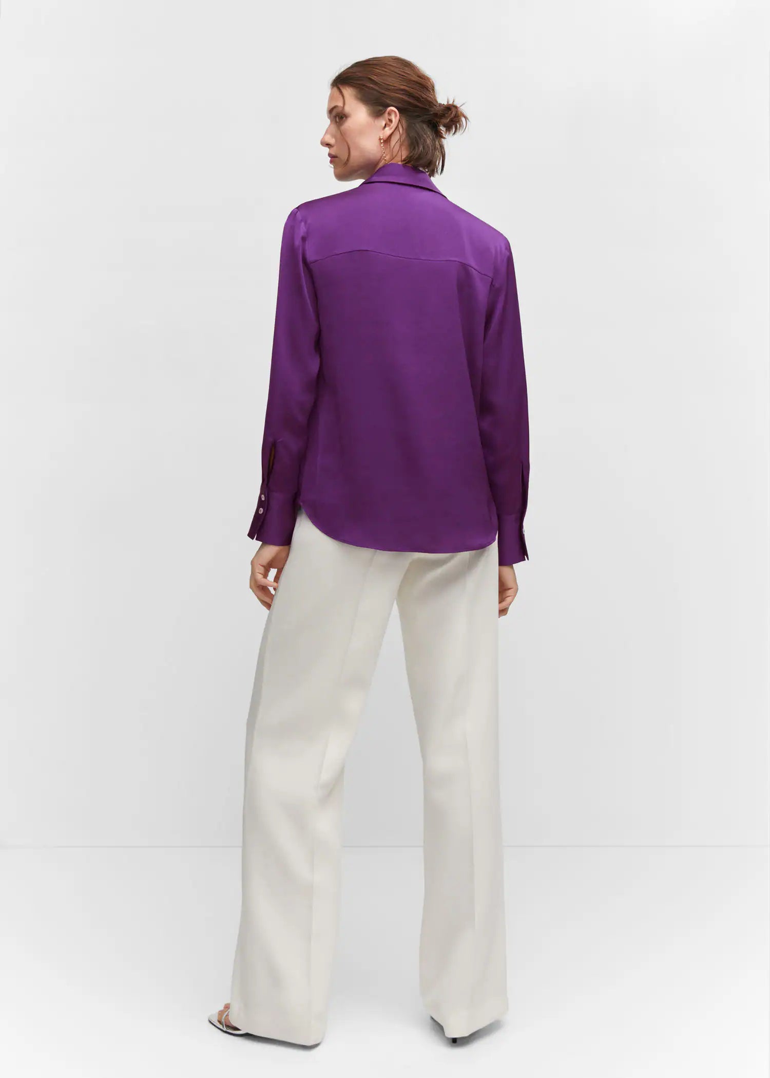 Camisa fluida satinada