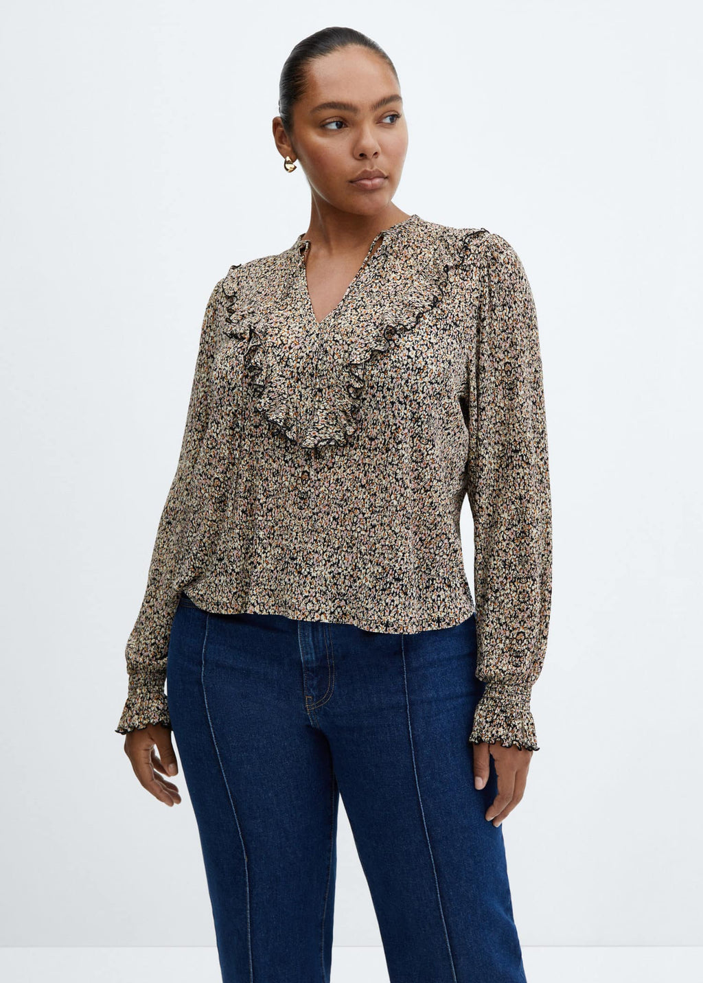 Blusa fluida volante