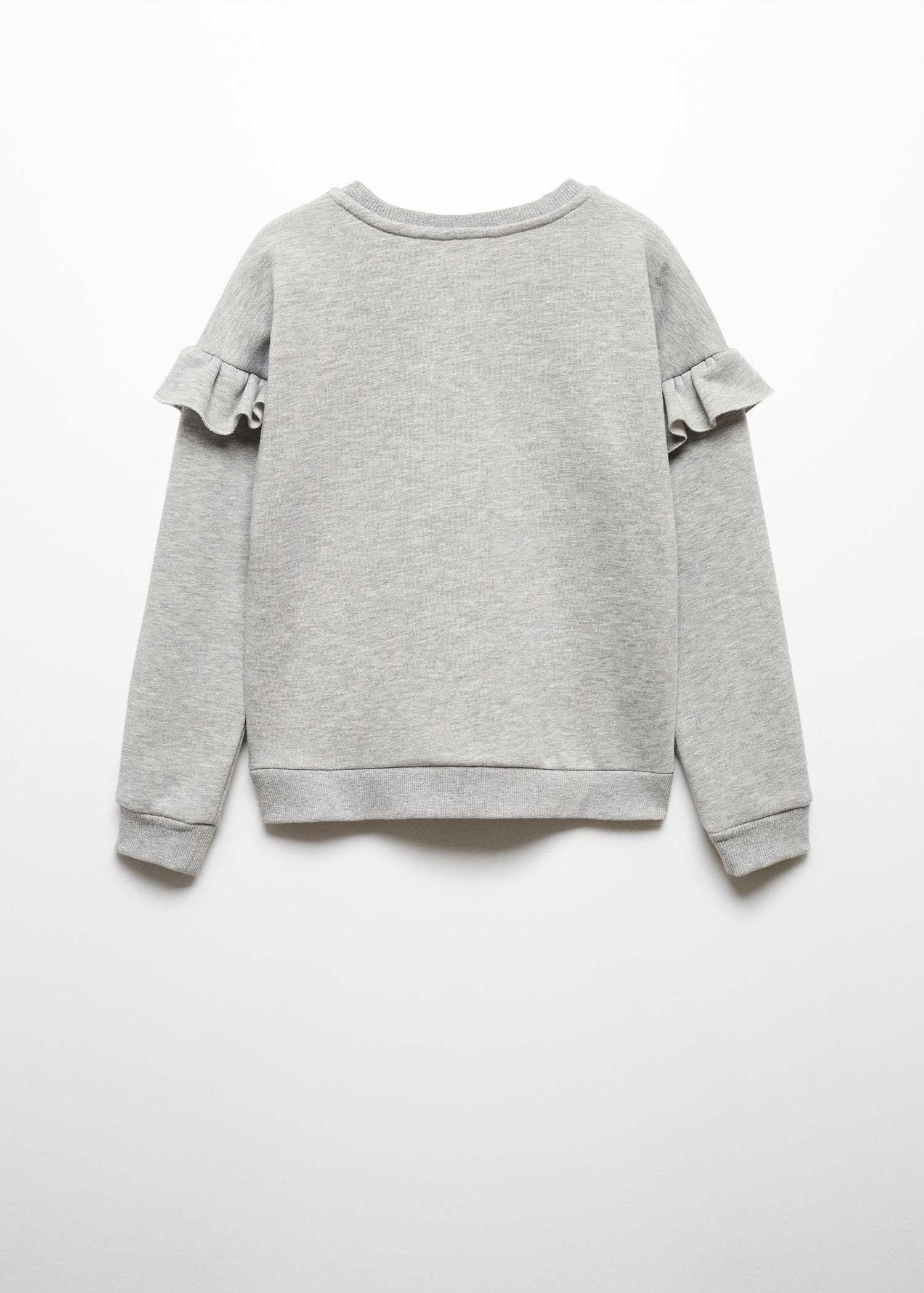 Sudadera estampada volantes